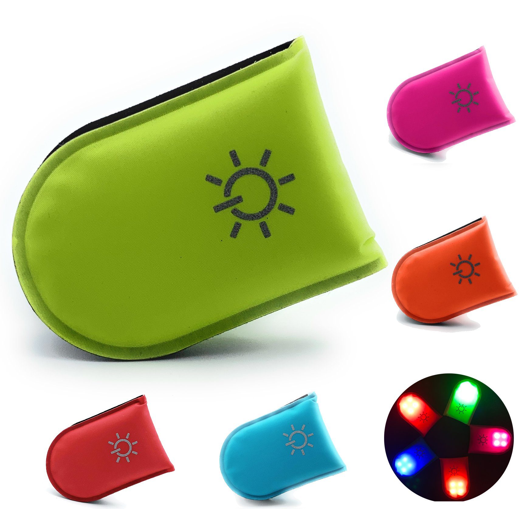 ELANOX LED Blinklicht LED Clip wiederaufladbar USB für mehr Sichtbarkeit Sicherheit