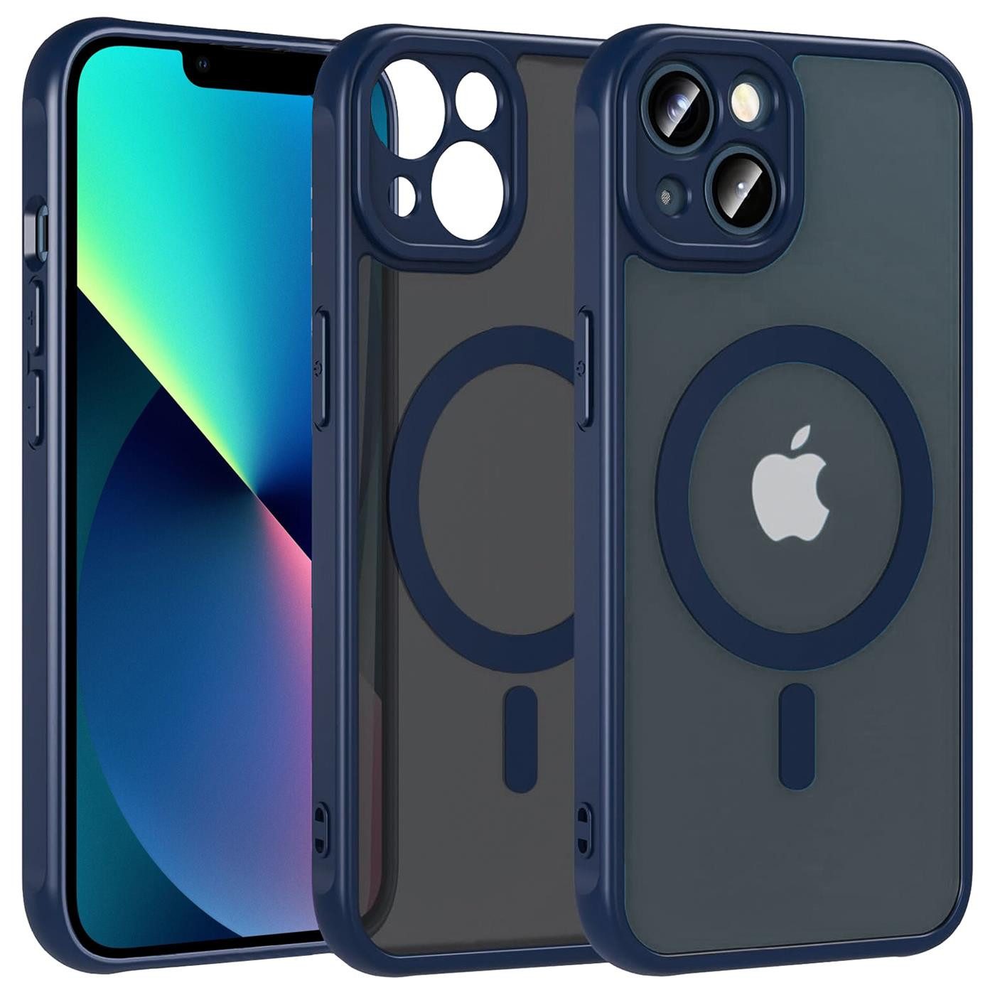 CoolGadget Handyhülle für Apple iPhone 13 6,1 Zoll, Kamera Schutz Hülle Silikon Hard Case Schutzhülle für Magsafe Zubehör