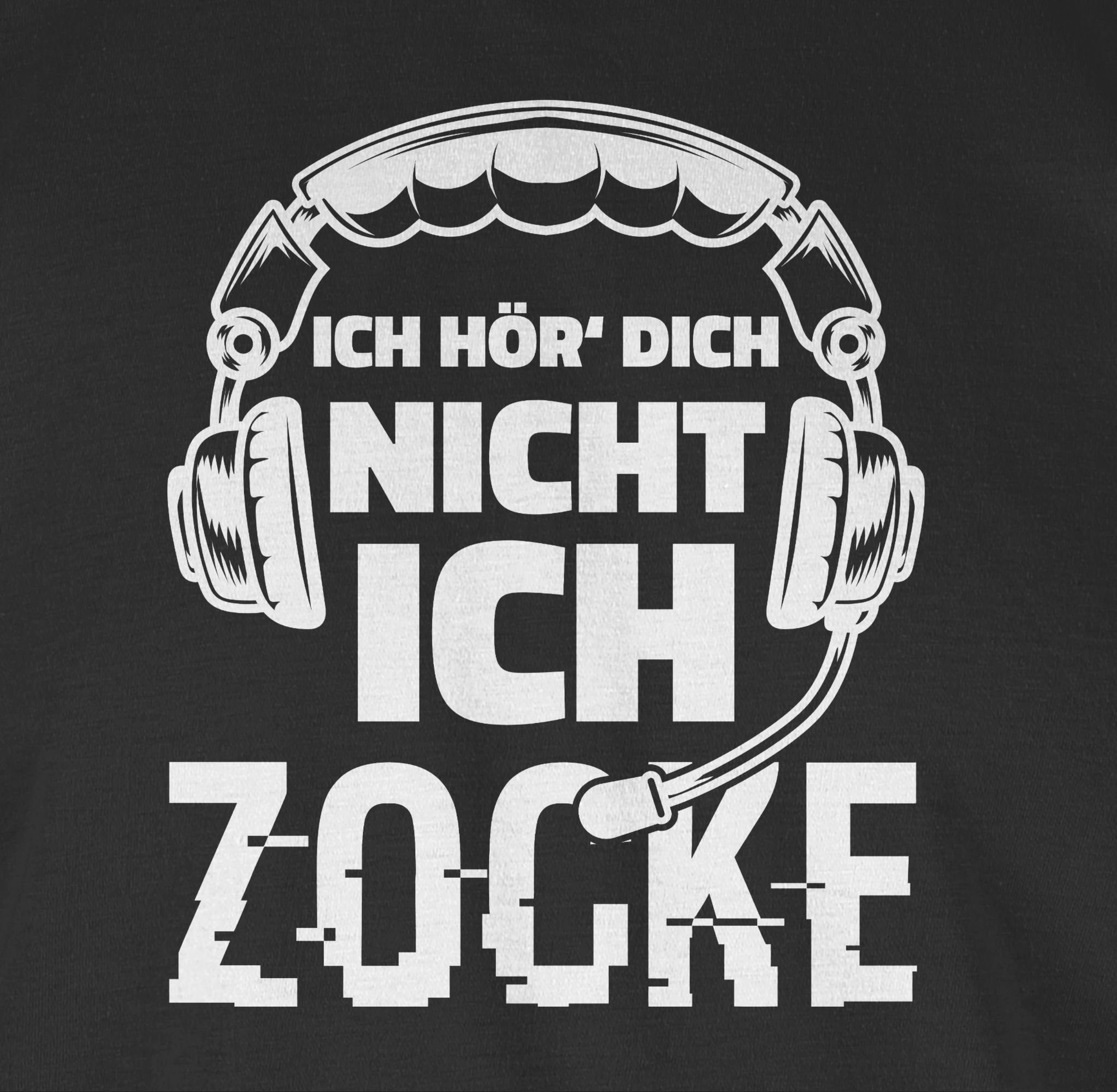 zocke stören hör Geschenke Ich - 1 Nerd Schwarz Rundhalsshirt Shirtracer dich ich Nicht nicht