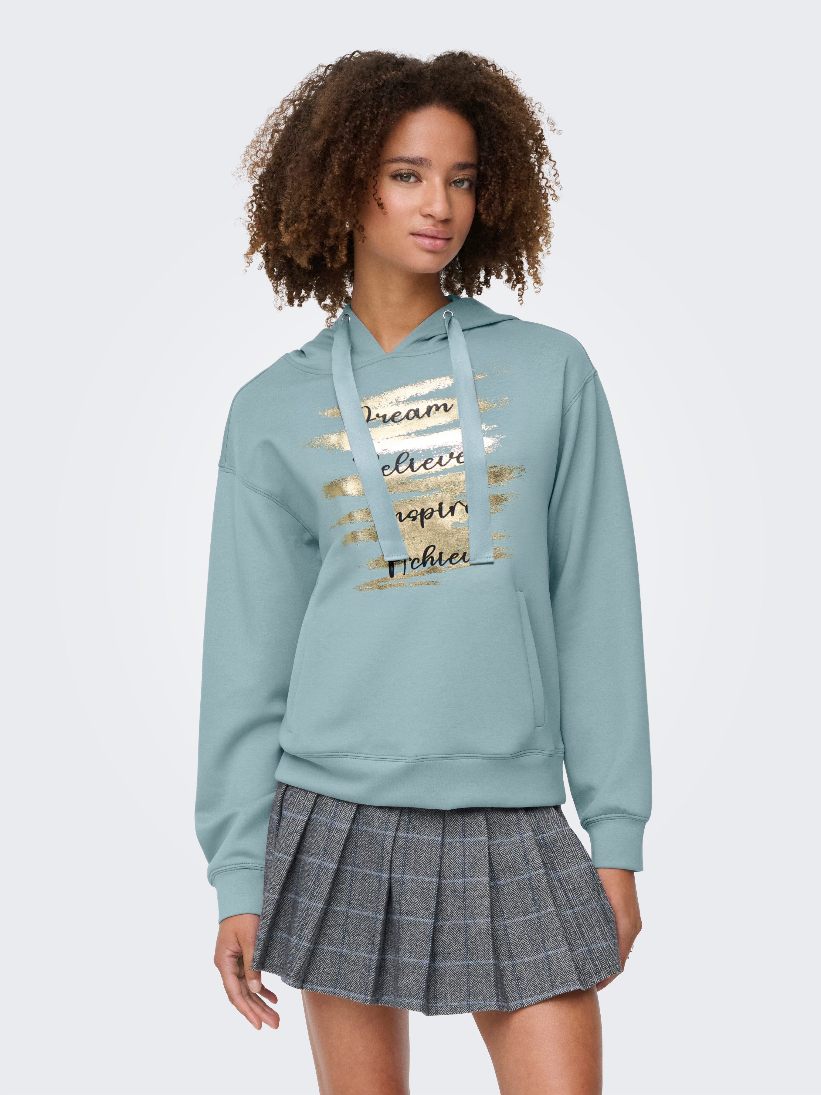 ONLY Kapuzensweatshirt ONLALINA LIFE L/S PRINT günstig online kaufen