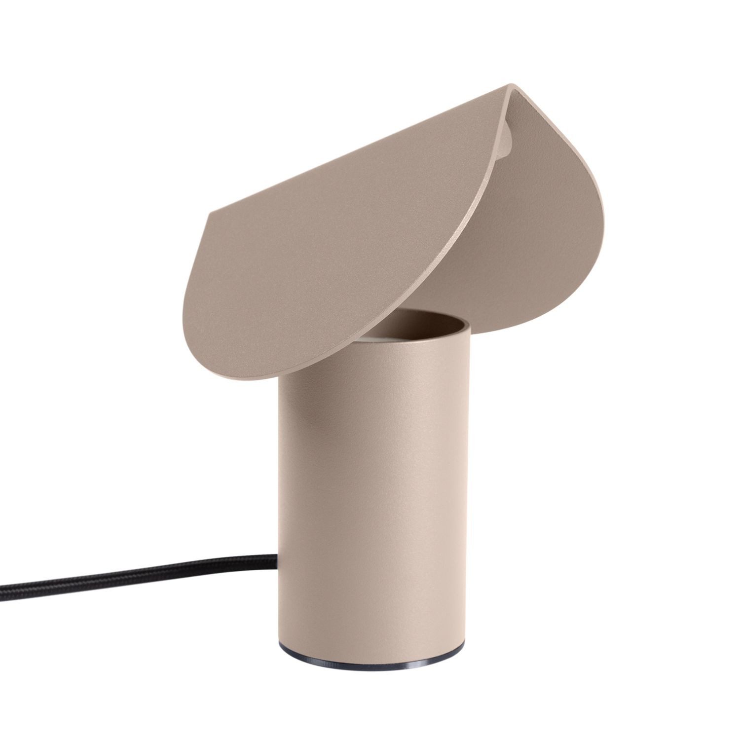 Licht-Erlebnisse Nachttischlampe GERAU, LED fest integriert, Warmweiß, LED Aluminium 15 cm hoch Taupe 3000 K 755 lm Modern