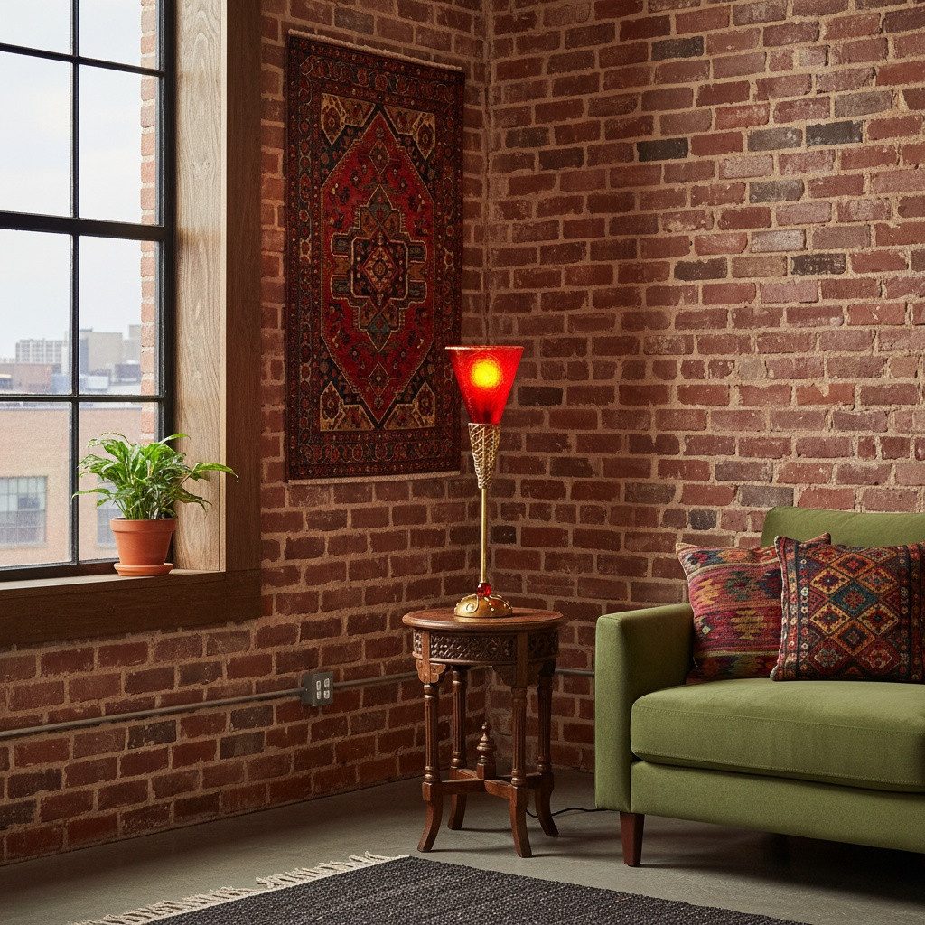 Guru-Shop Tischleuchte Tischleuchte Kokopelli - Lido, Leuchtmittel nicht inklusive