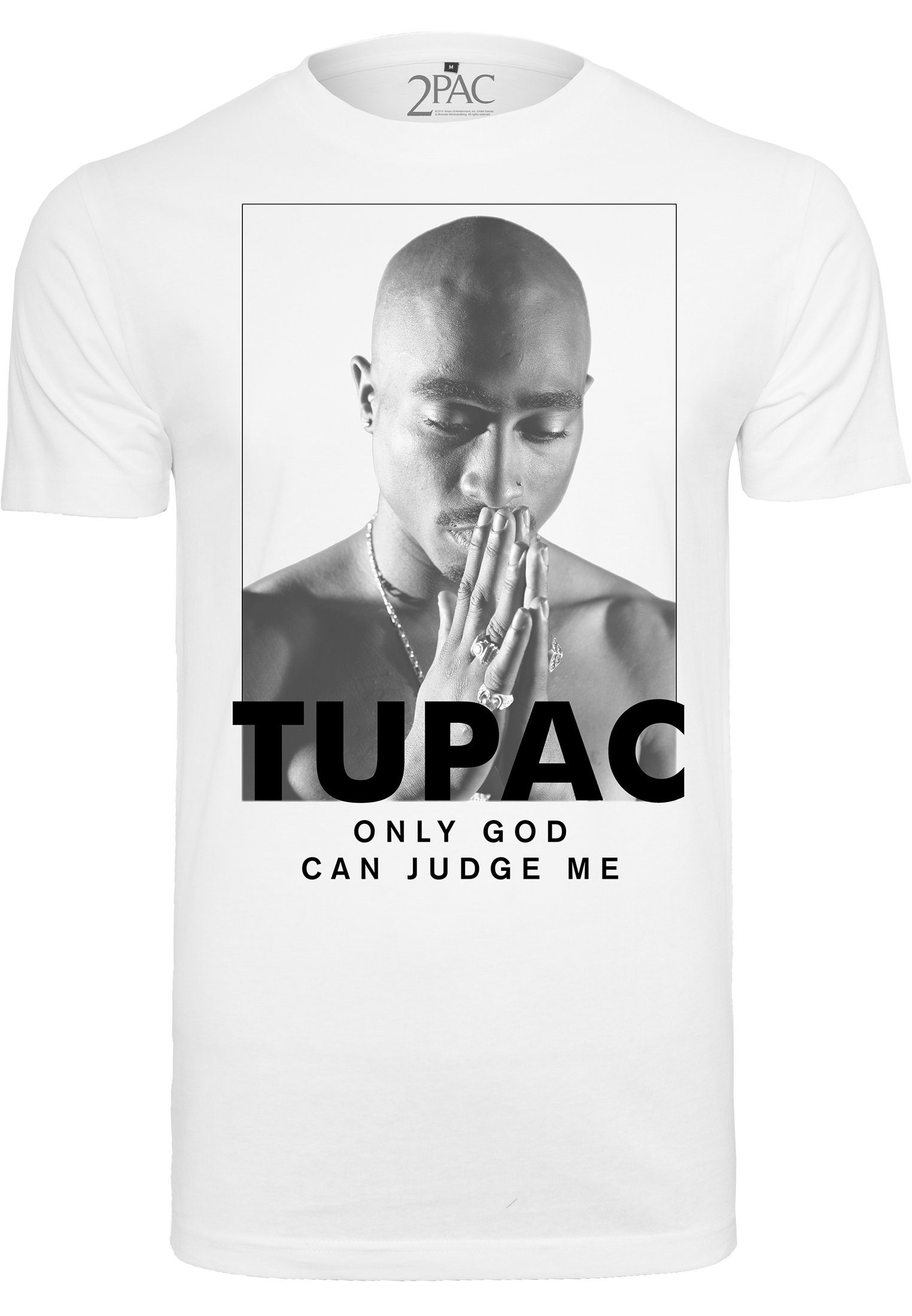 MisterTee Kurzarmshirt Herren 2Pac Prayer Prayer (1-tlg) MT422 2Pac white Tee