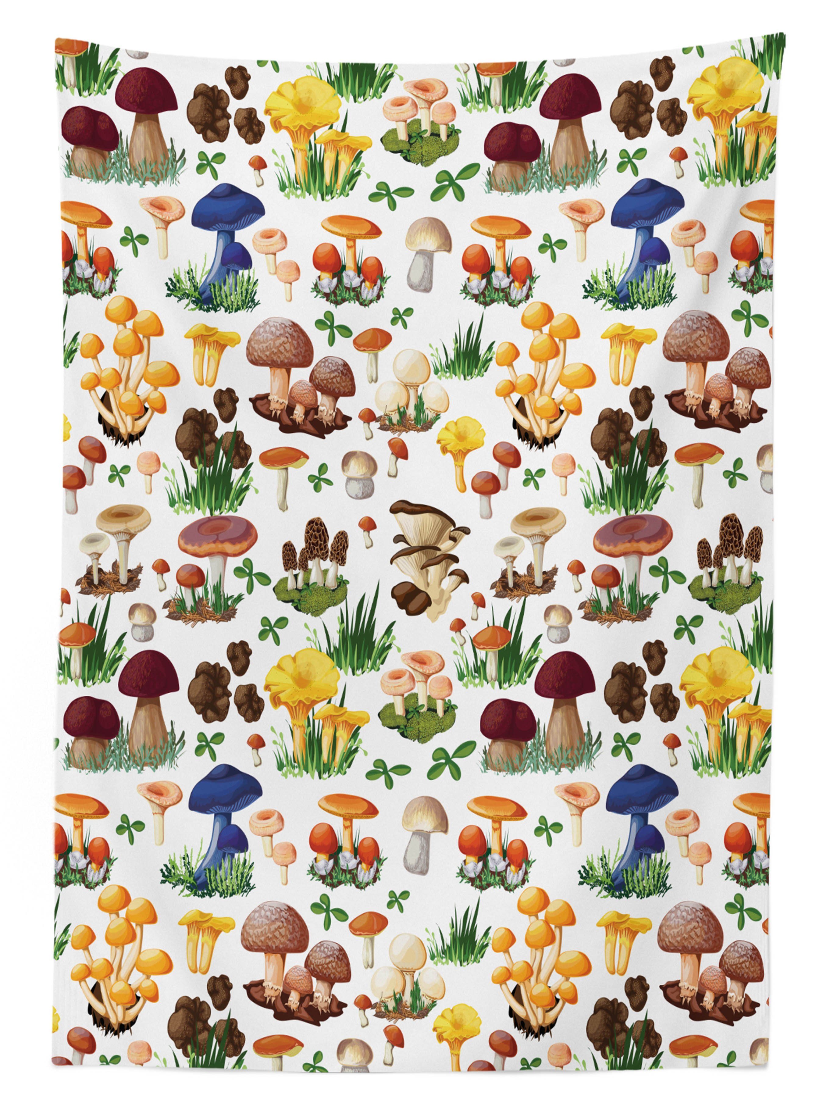 Abakuhaus Tischdecke Farbfest Waschbar Bio Für Pilze Farben, Wild Natur geeignet Außen Bereich den Klare