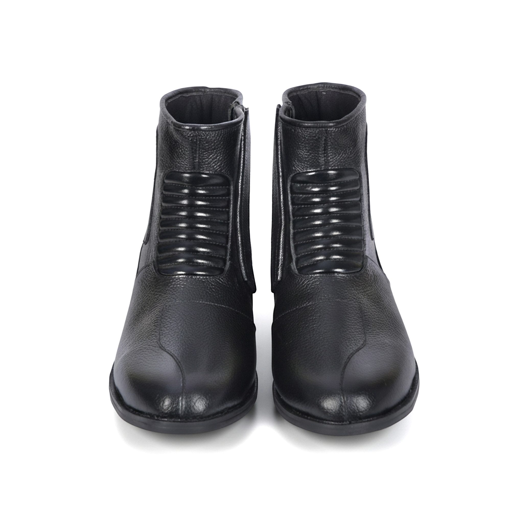 German Wear GW413-S Motorradstiefel Biker Stiefel Motorradschuhe Glattleder Schwarz – Bild 3 von 5