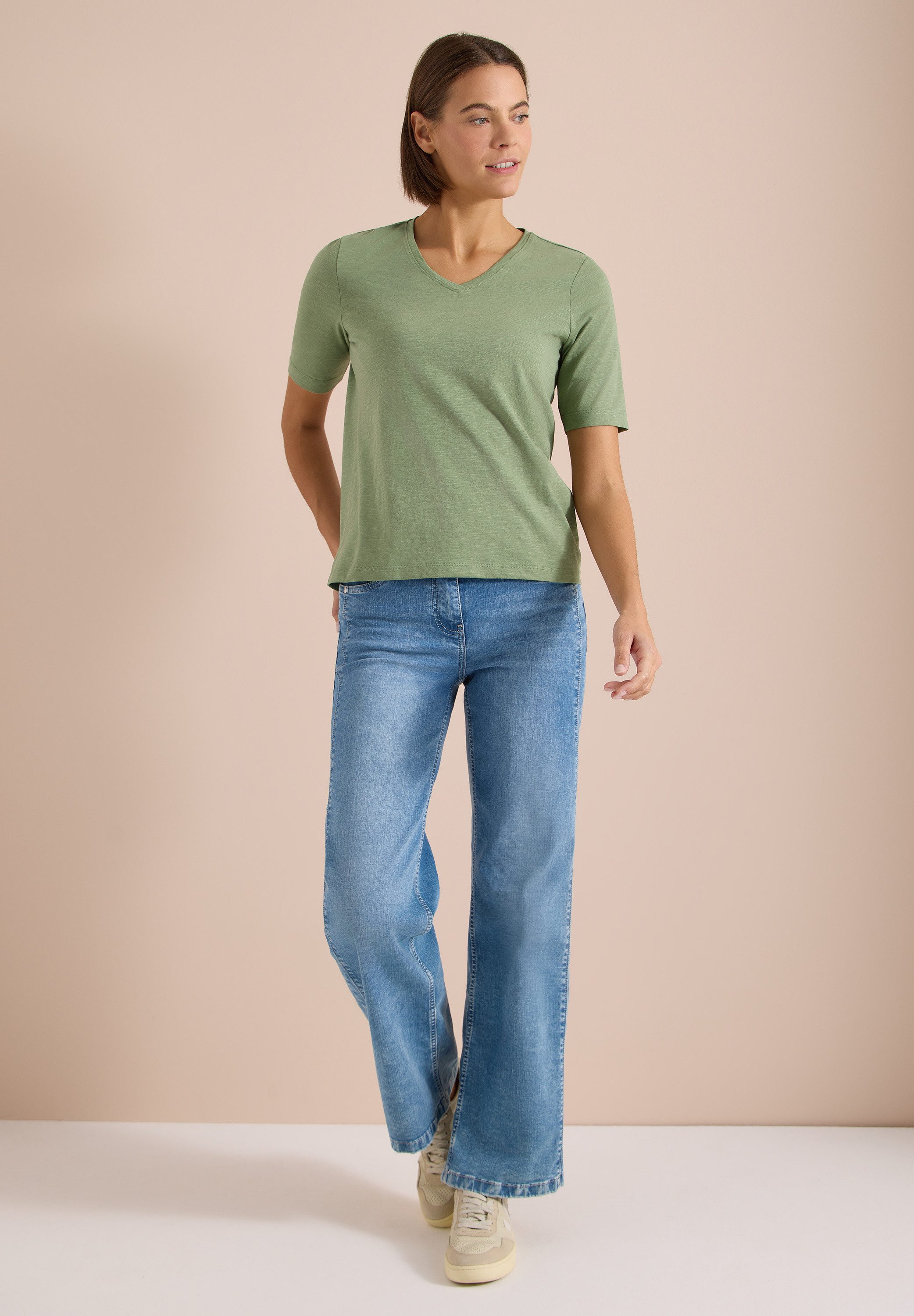 CECIL T-Shirt mit Flammgarn