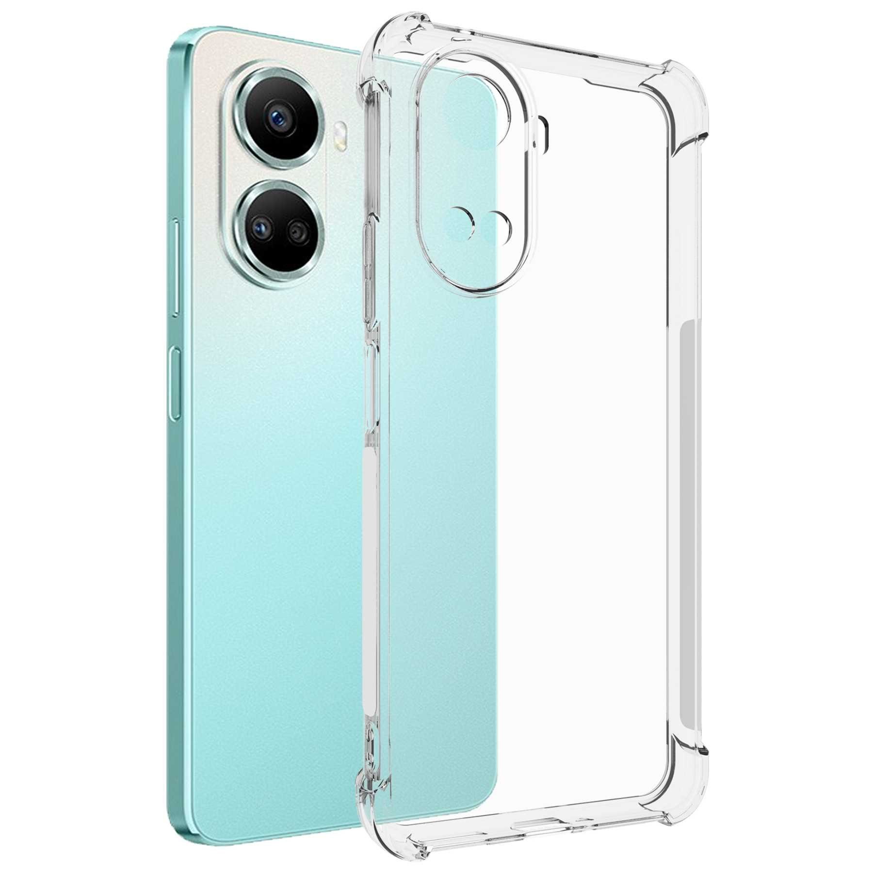 mtb more energy Smartphone-Hülle Clear Armor Case für Huawei nova 10 SE (BNE-LX1,LX3), Transparente TPU Schutzhülle Case Backcover mit Anti-Shock Verstärkung