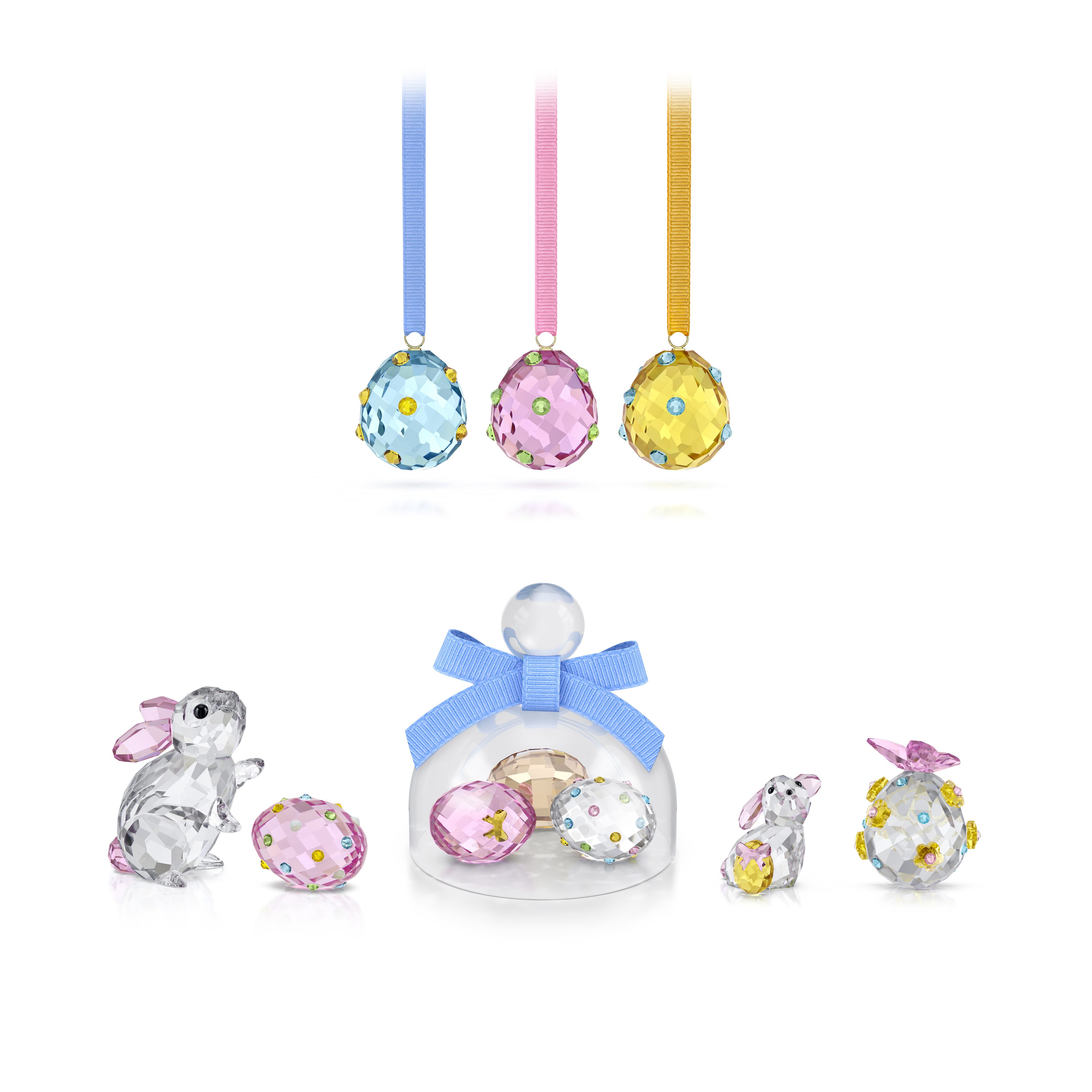 Swarovski Dekohänger Kristallfigur Sammelfigur Multipack IDYLLIA (Set, 3 St), Swarovski® Kristall