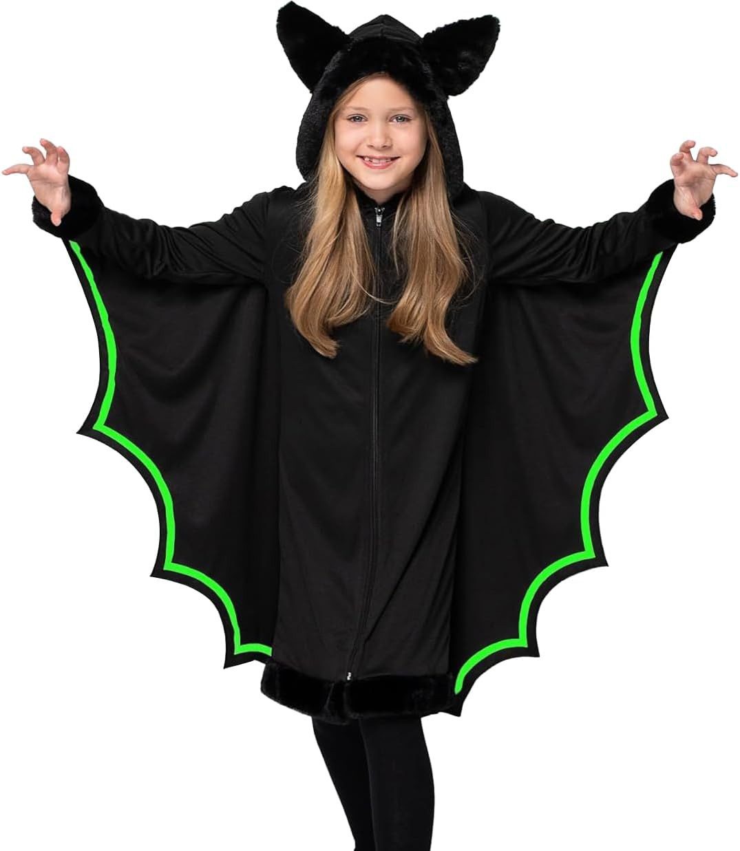 Spooktacular Creations Monster-Kostüm Spooktacular Creations Vampirfledermaus Kostüm, Mädchen leuchtend