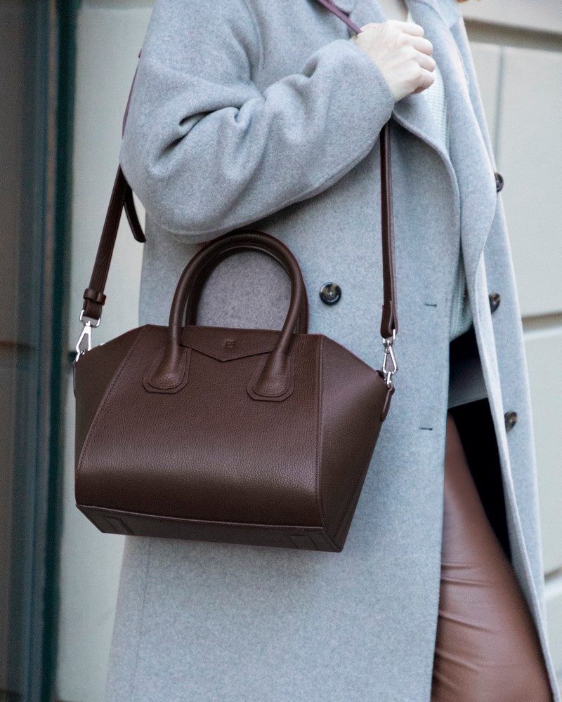 Renna Leather Handtasche Lorenza Mittelgroße Echtleder Handtasche Damen