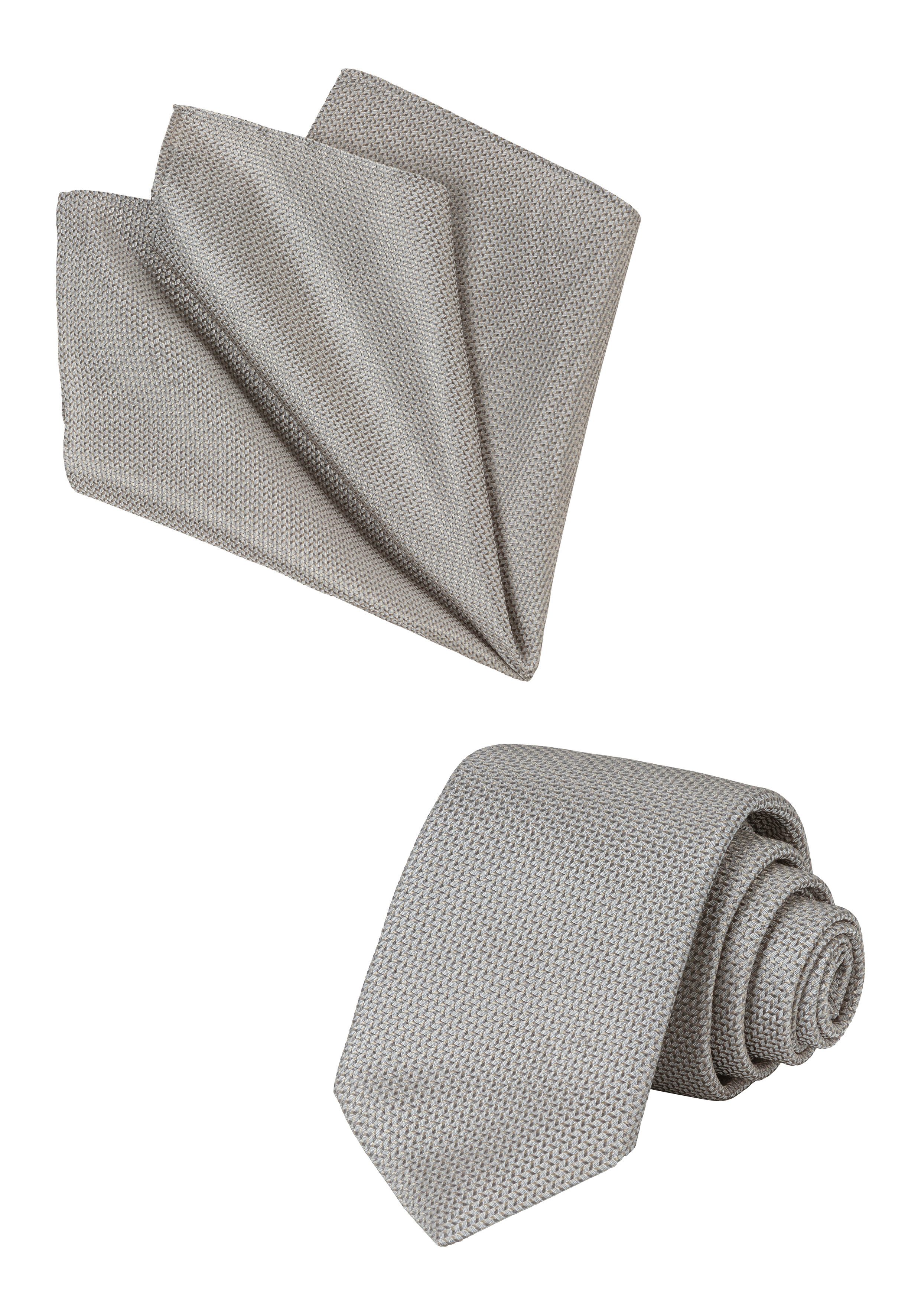 BOSS Krawatte (Set, 2-St) Set Einstecktuch und Krawatte. mit Strukturmuster günstig online kaufen