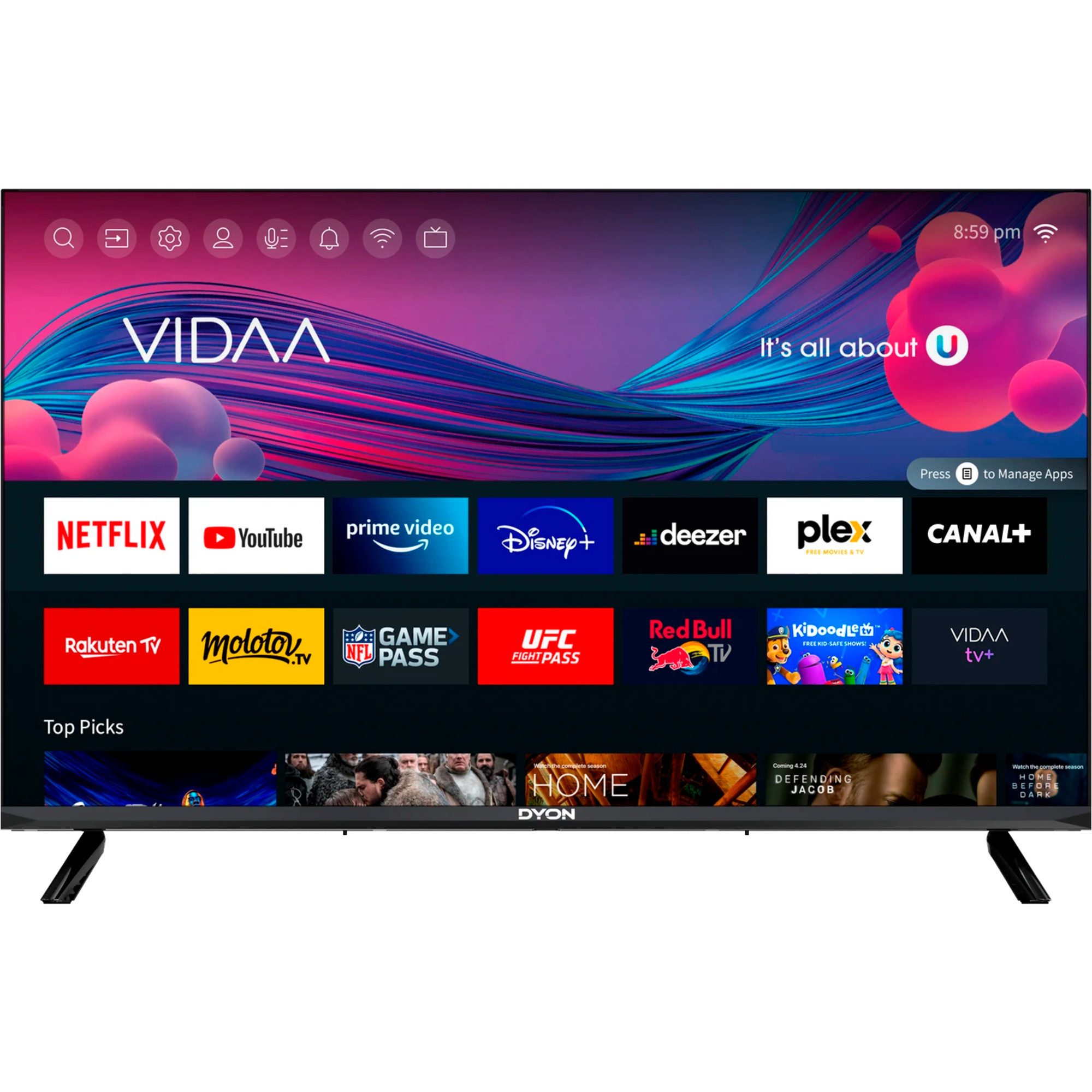Dyon D800227 LED-Fernseher (40 Zoll, Full HD)