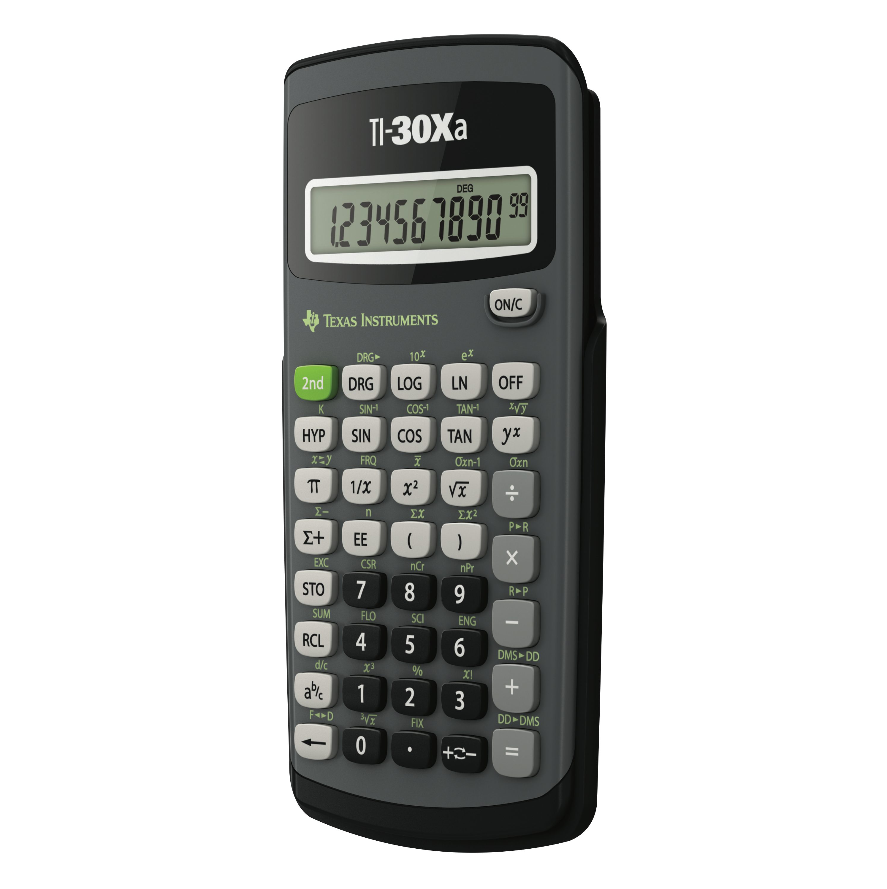 Texas Instruments Taschenrechner TI-30Xa Wissenschaftlicher Rechner, Batteriebetriebener, 10-stelliges Display