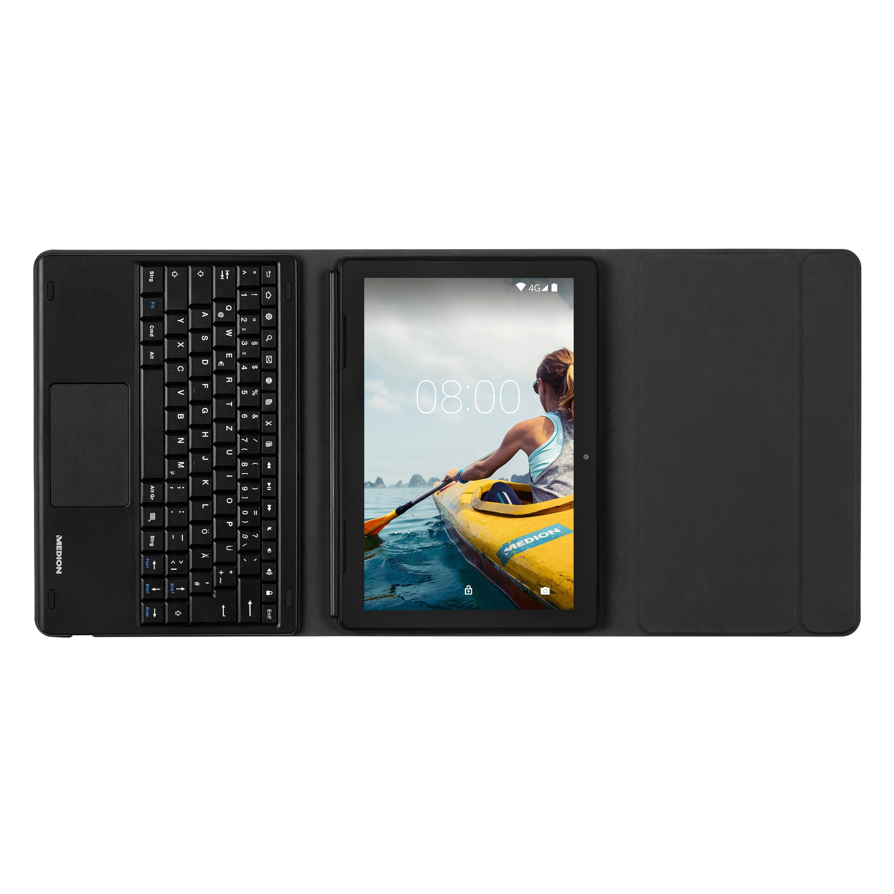 Medion® Multi Mode Case Tablet Keyboard Dock Bluetooth Tastatur Hülle Tablet-Tastatur (E1070X)