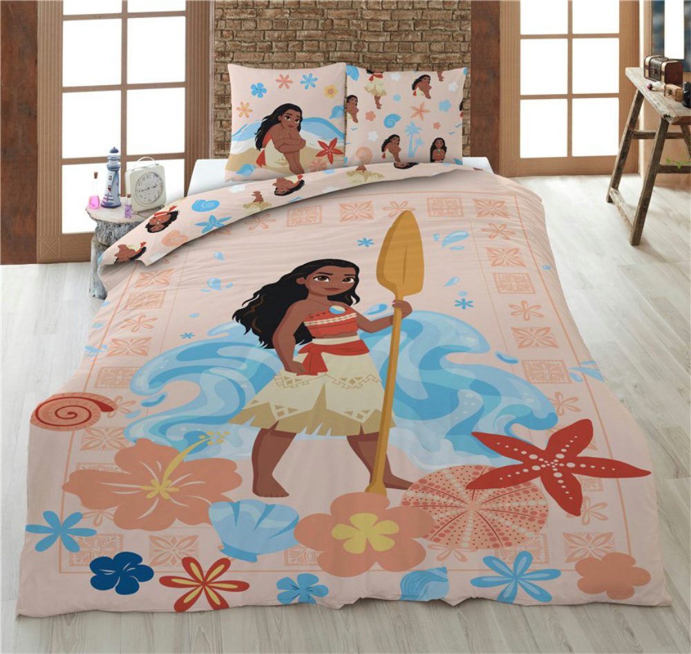 Disney Bettwäsche Disney Vaiana Kinder Bettwäsche 2tlg. Set 135-140x200 65x günstig online kaufen