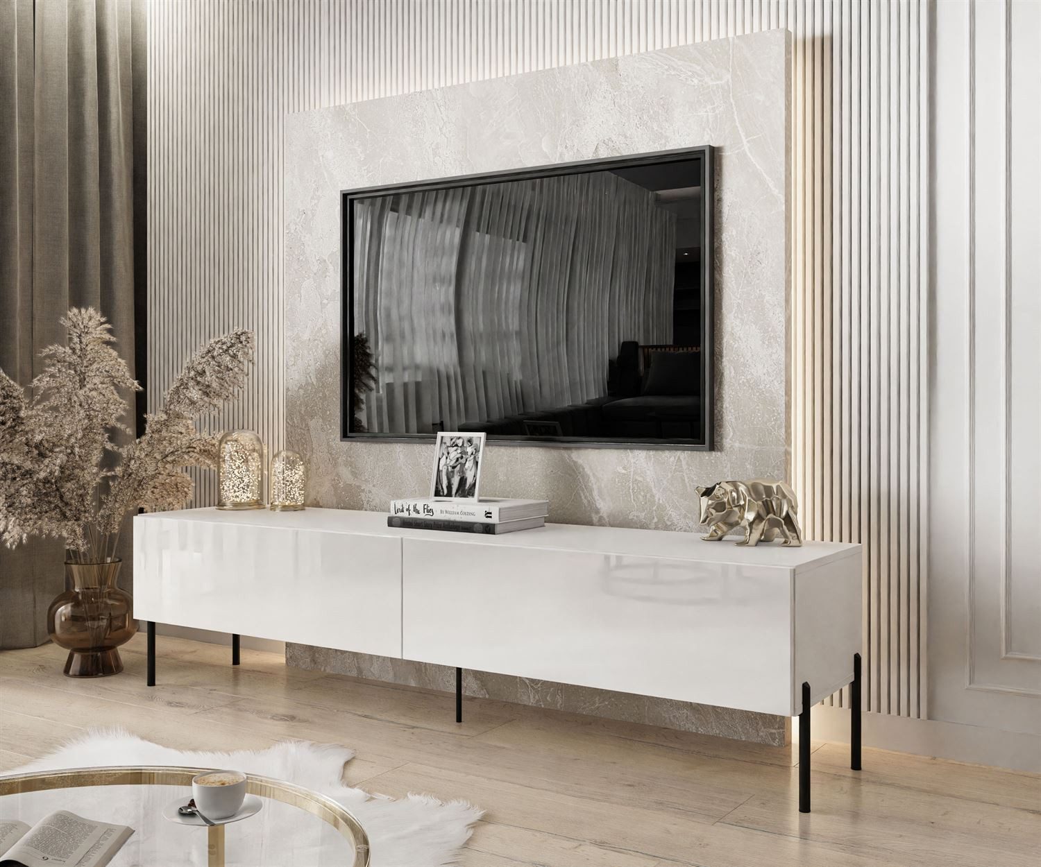 Lookway Lowboard COLETTE TV-Schrank mit Füße günstig online kaufen