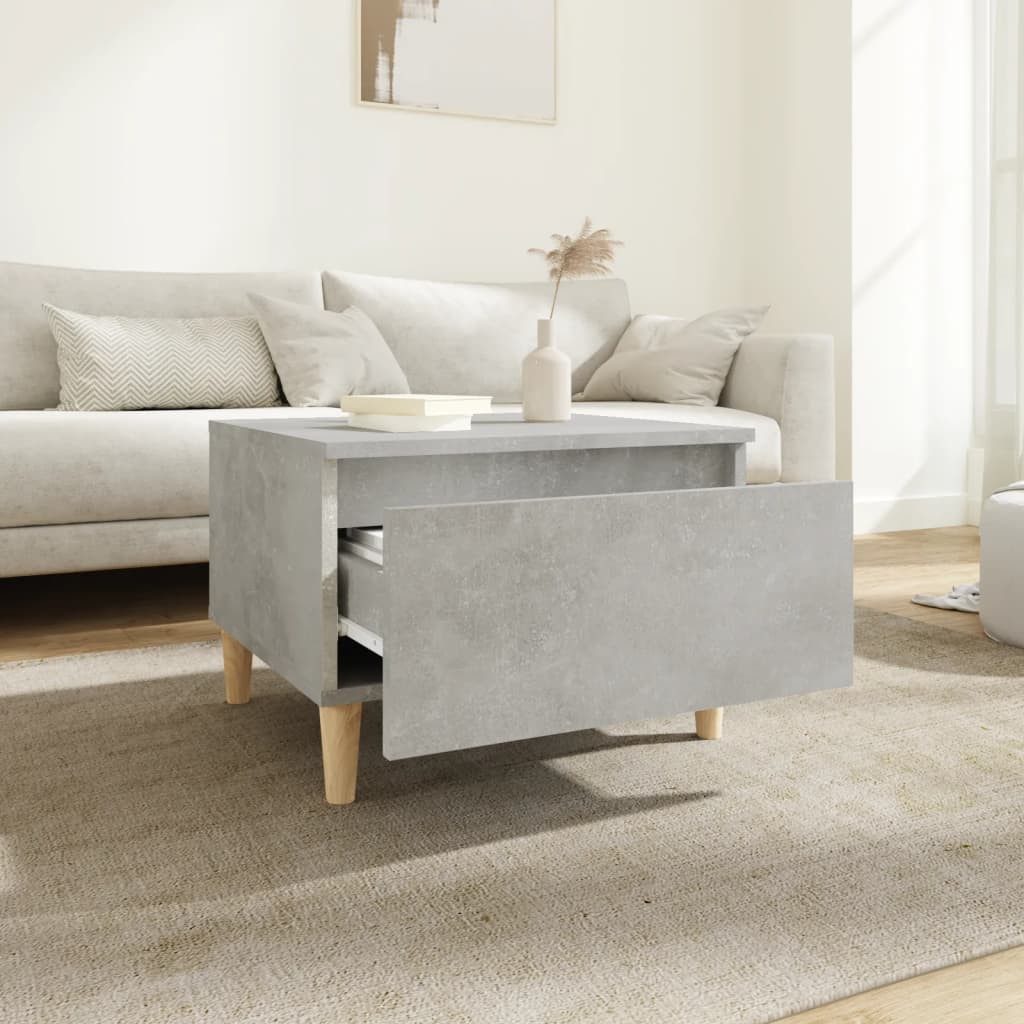 vidaXL Beistelltisch Beistelltisch Betongrau 50x46x35 cm günstig online kaufen
