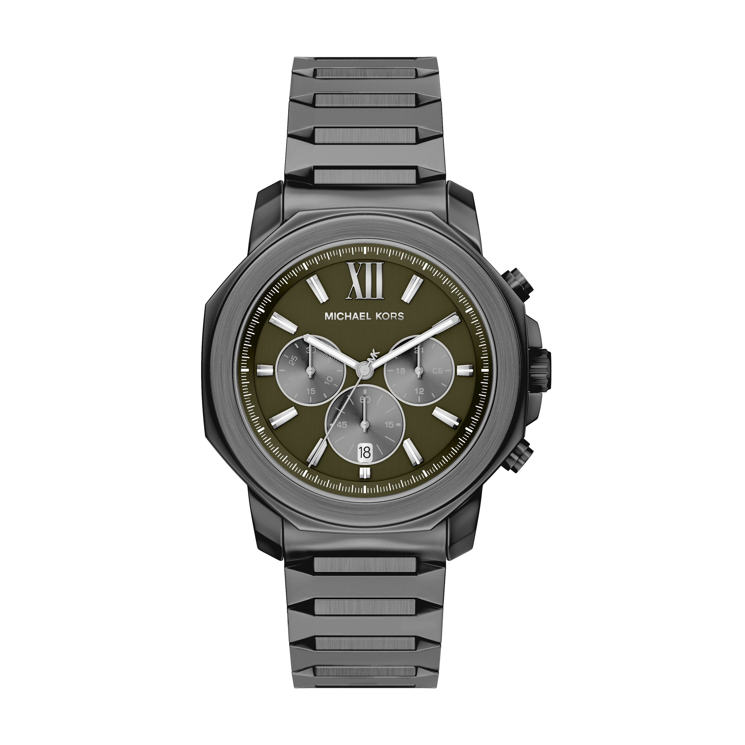 MICHAEL KORS Chronograph Prescott MK9259, Quarzuhr, Armbanduhr, Herrenuhr, Edelstahlarmband, analog, Tag