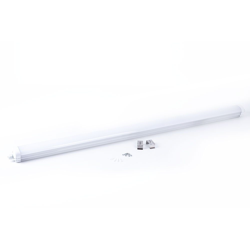 LED LED LED V-TAC Watt 48 LED-Leuchtmittel Feuchtraumleuchte Tageslichtweiß, Deckenleuchte, Wannenleuchte Kaltweiß, fest verbaut,