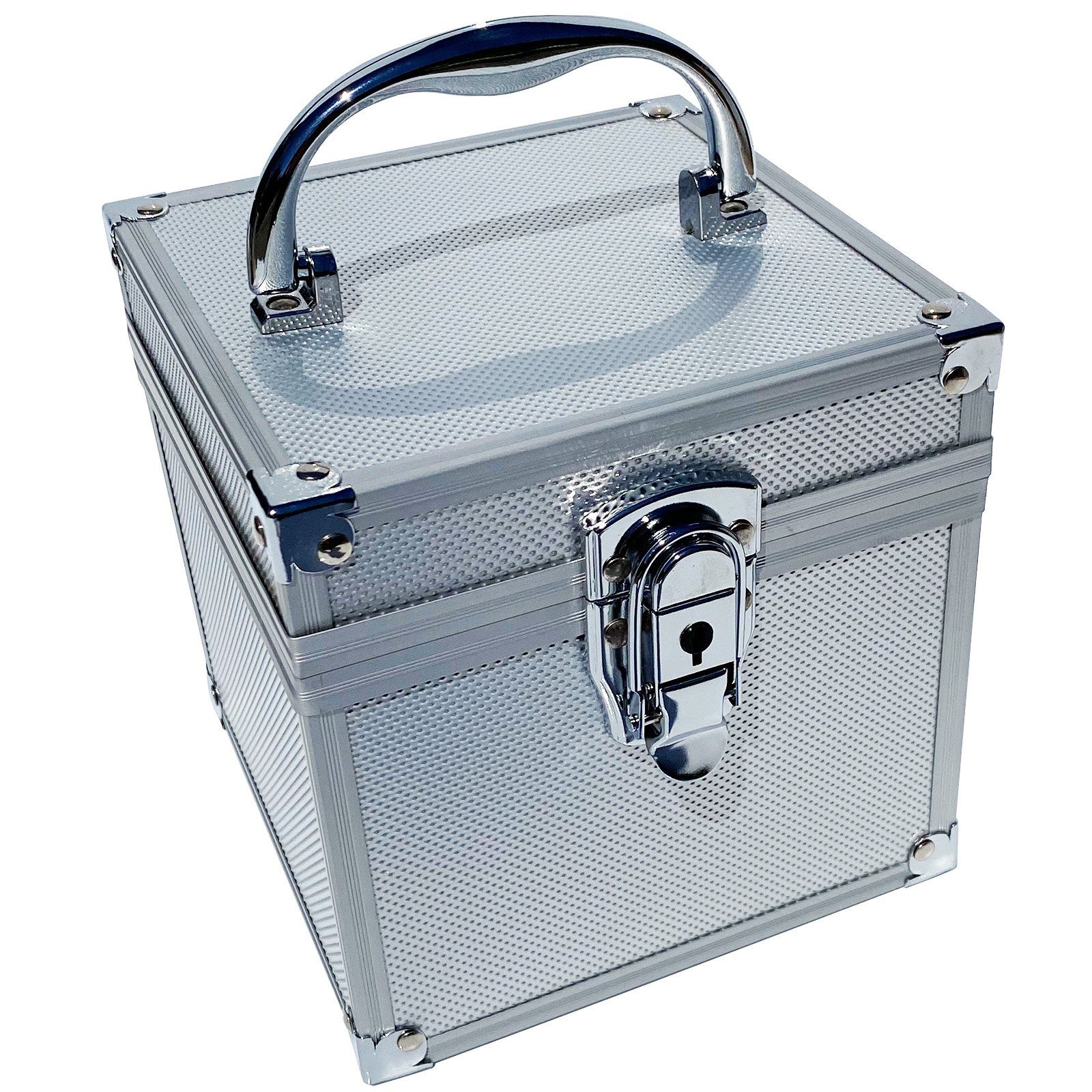 ECI Tools Werkzeugkoffer Leer Silber Koffer Würfelform Alu Box Aluminium silberfarben