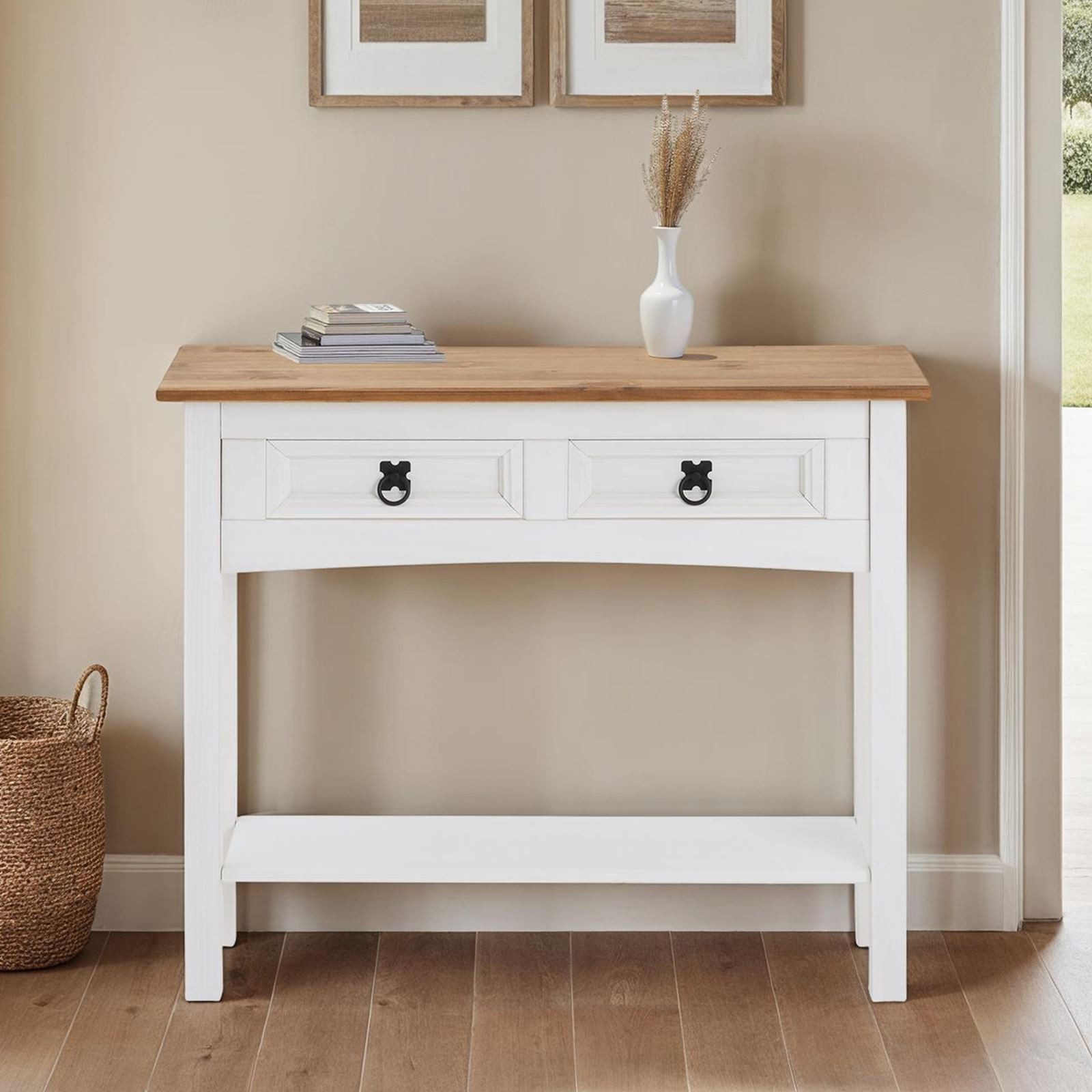 CARO-Möbel Konsolentisch CAMPO, Konsolentisch Beistell Anrichte Kiefer mass günstig online kaufen