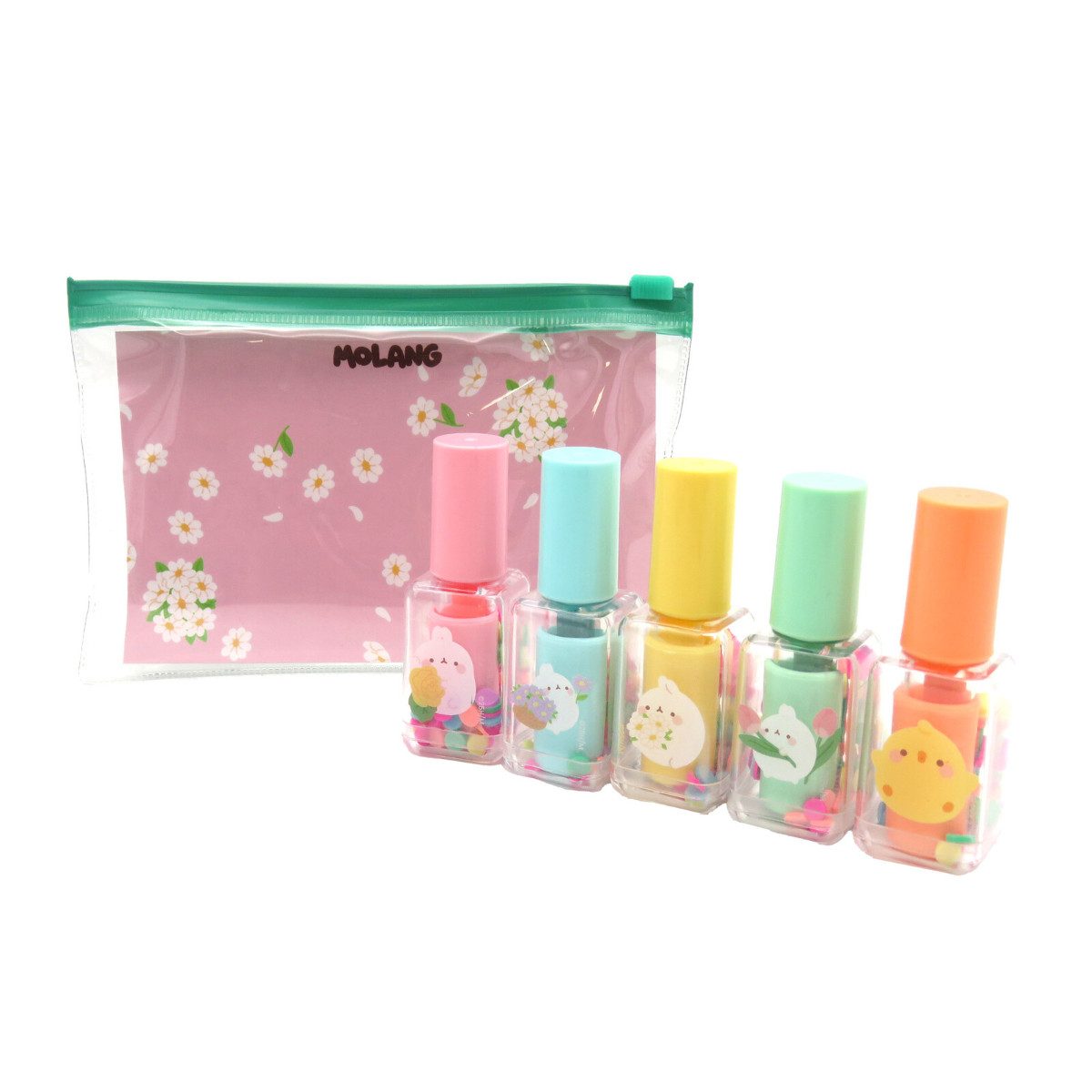 Molang Marker Set Blossom 5 Stück Textmarker Schreibwaren Schule Freizeit, (5-tlg)
