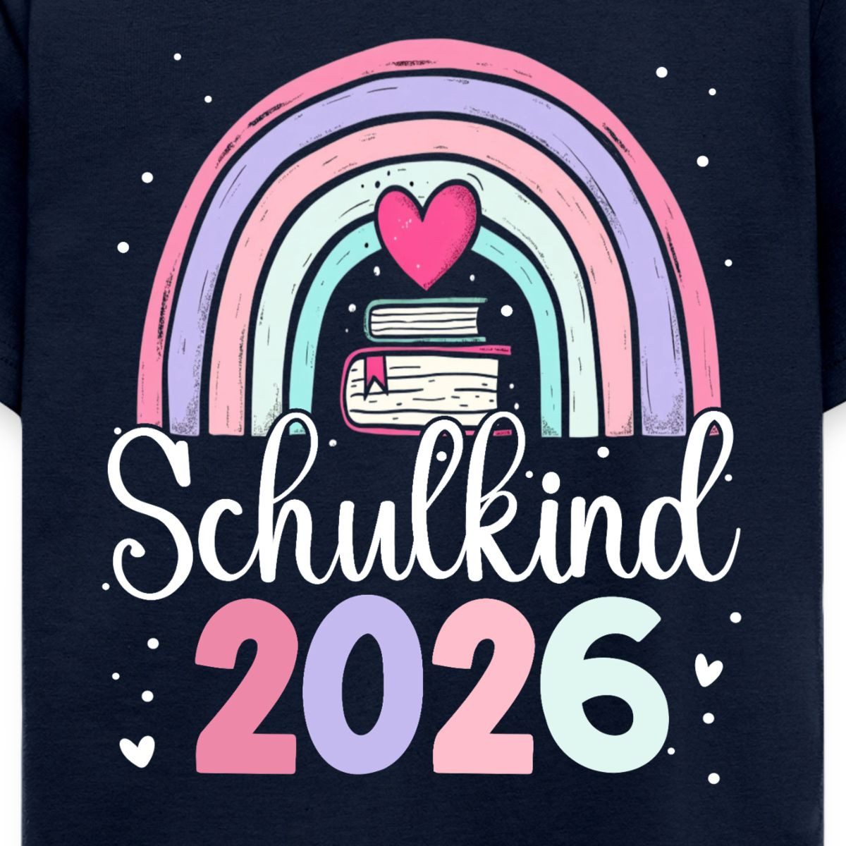 Spreadshirt T-Shirt Schulkind 2026 Regenbogen Einschulung Kinder T-Shirt (1-tlg)
