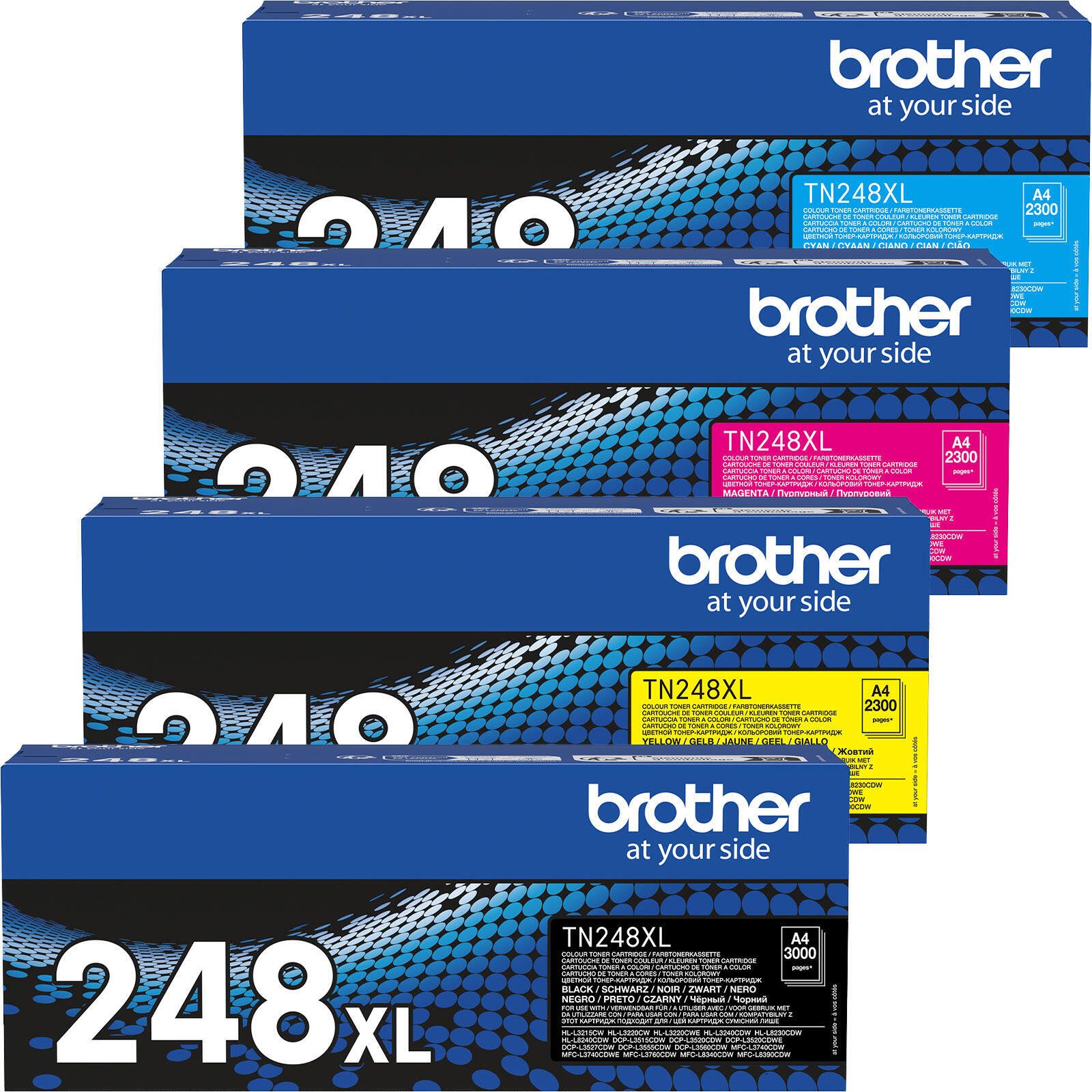 Tonerkartusche TN-248 - XL Toner - 4er Multipack