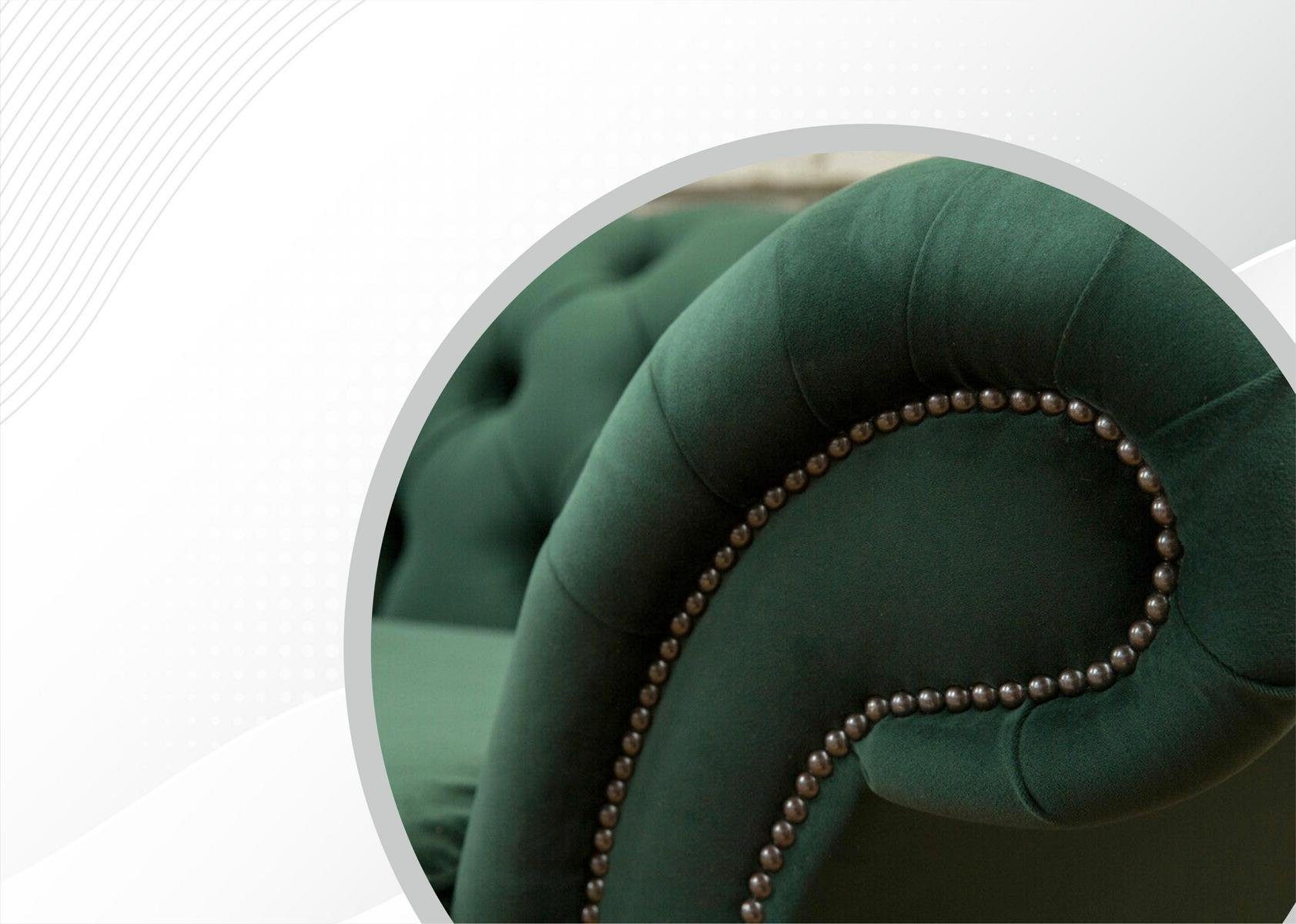 265 Sitzer JVmoebel Couch Chesterfield Chesterfield-Sofa, cm Sofa Design 4 Sofa