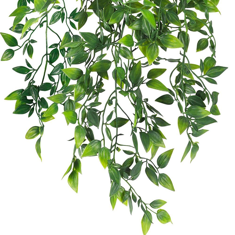 Hängepflanzen Rebe, im wartungsfreie Kunstpflanze, Blätter Plastik Kunstpflanze Juoungle Topf