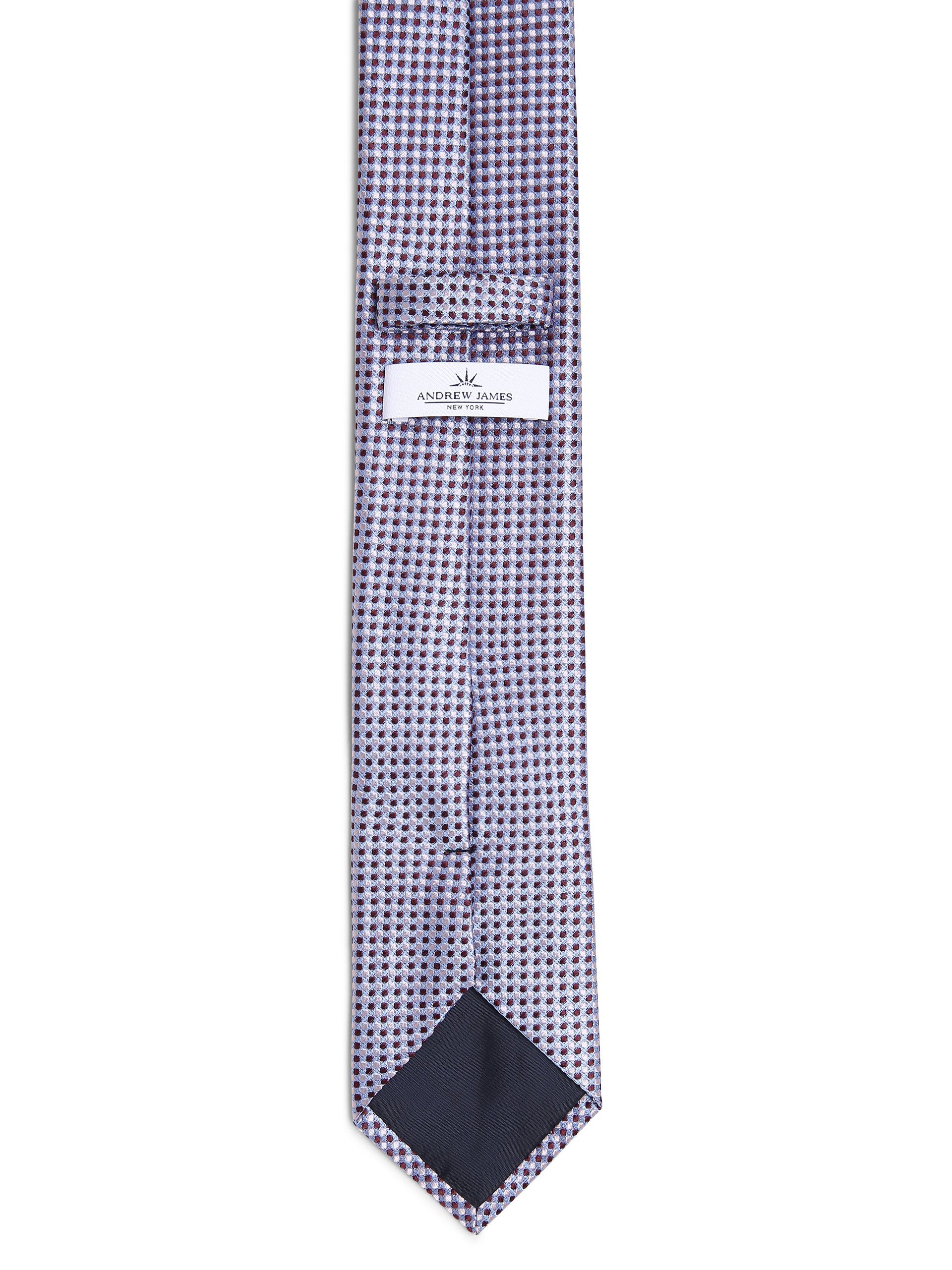 Krawatte Andrew James blau altrosa