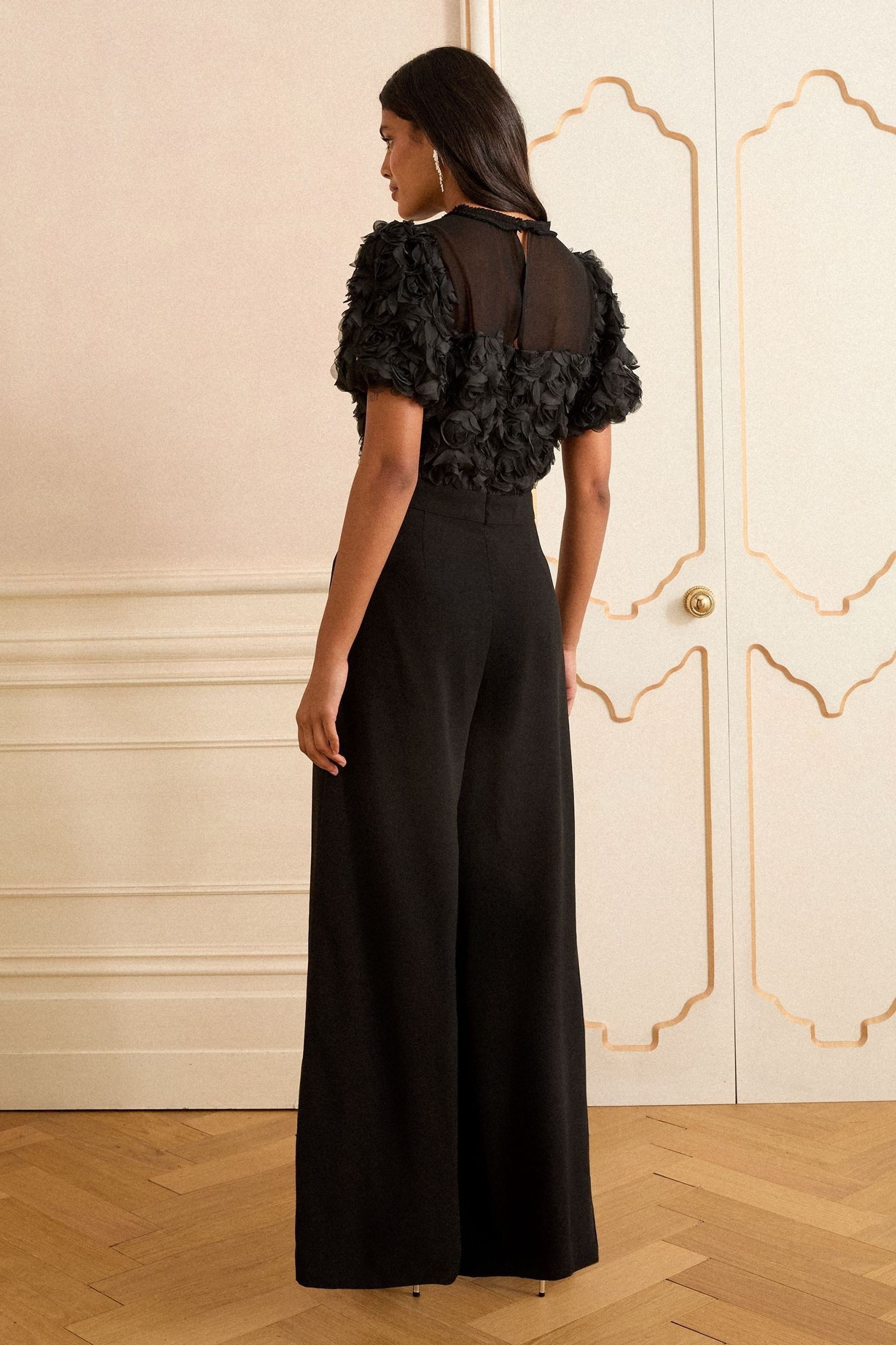 Love & Roses Jumpsuit Love & Roses Overall mit 3D-Rosen (1-tlg) günstig online kaufen