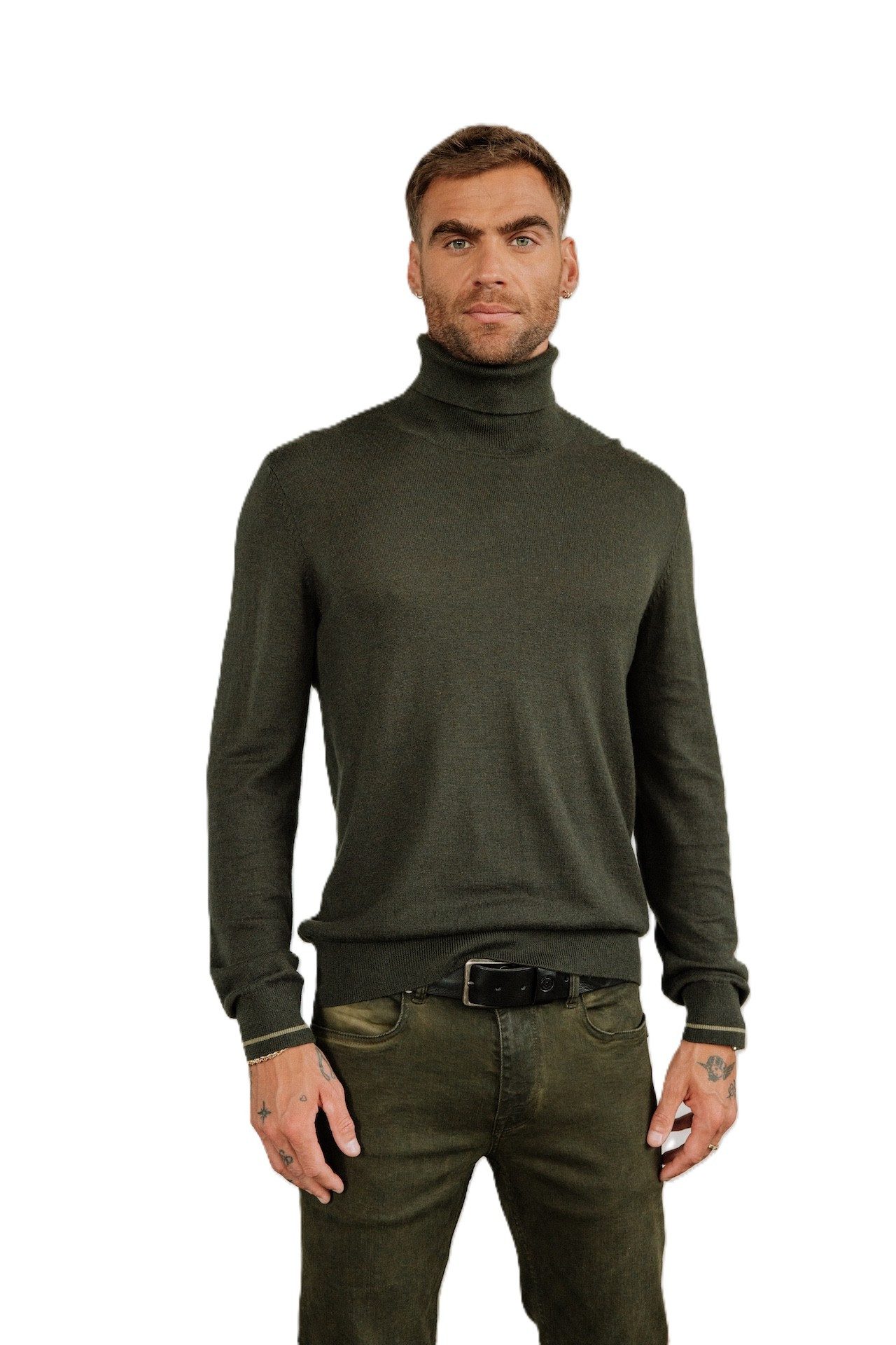 Freeman T. Porter Rollkragenpullover Romeo Nacka - Strickpullover - Pullover aus Feinstrick