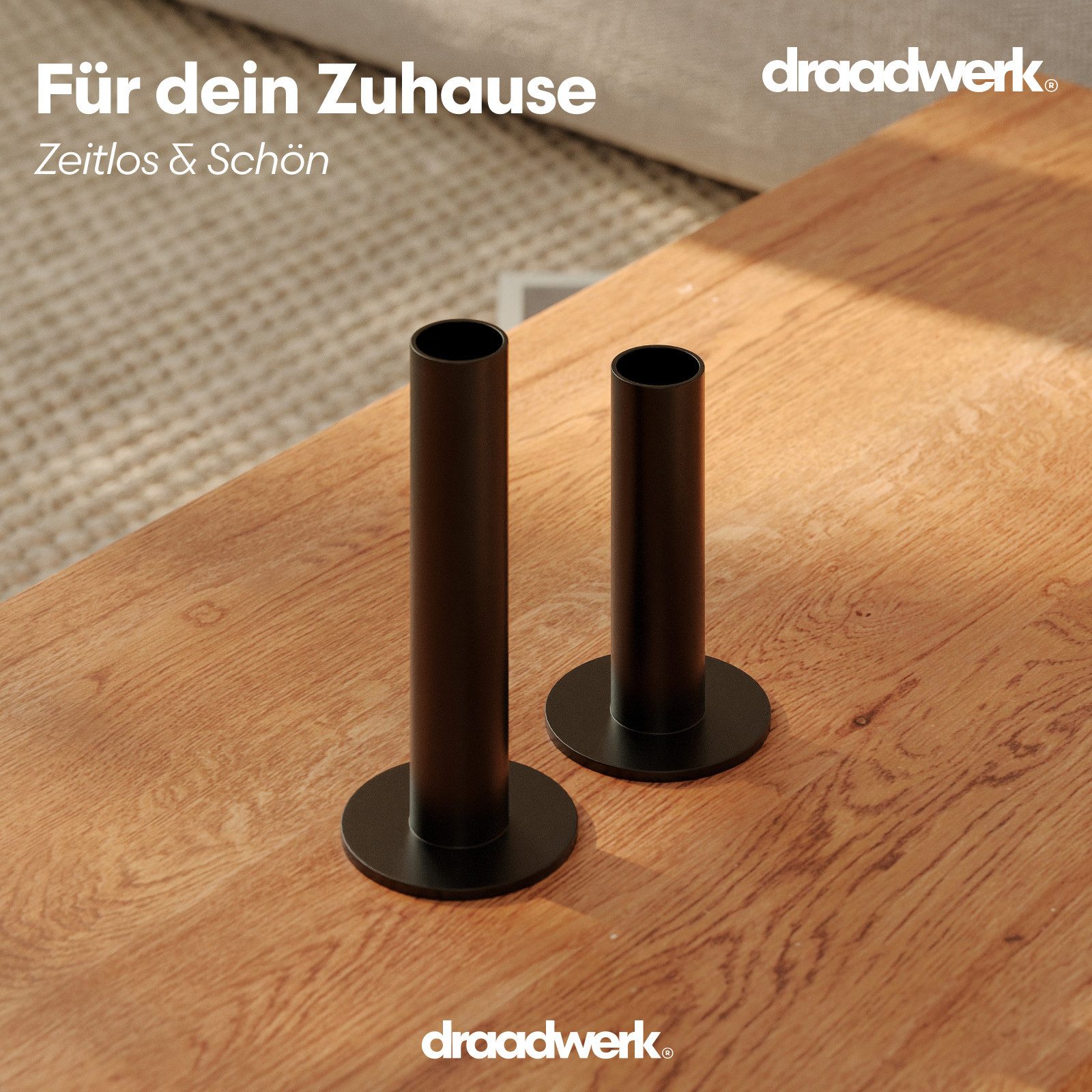 draadwerk® Tischkerzenhalter Kerzenhalter (rohrförmig) 2er Set günstig online kaufen