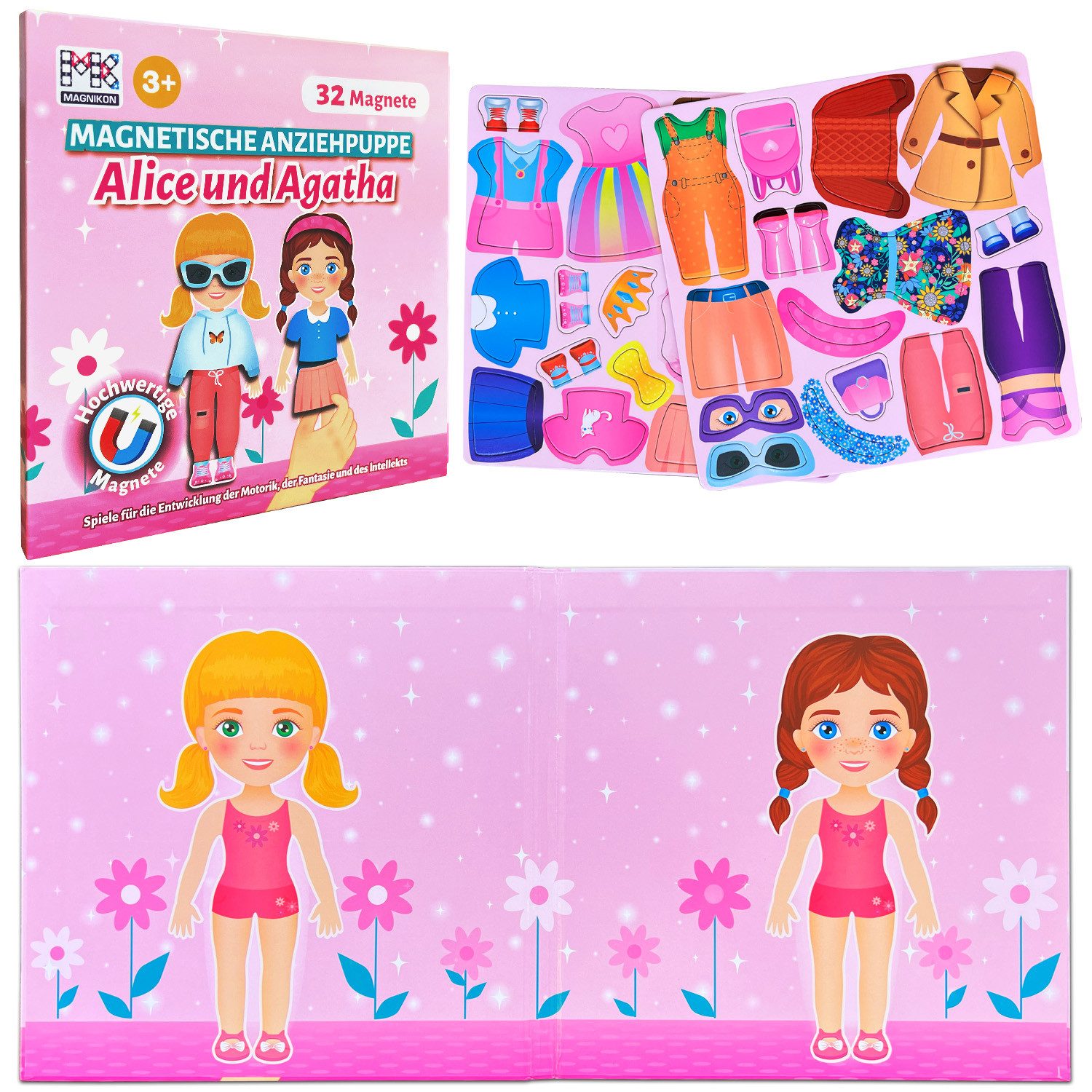 MAGNIKON Anziehpuppe Magnetische Anziehpuppen Reisespiel Magnetspielbox Ali günstig online kaufen