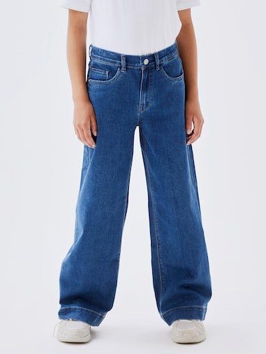 Name It Weite Jeans NKFROSE HW WIDE JEANS 1356-ON NOOS Medium Blue Denim | Weite Jeans