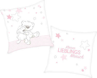 Baby Best Dekokissen Kleiner Lieblingsmensch, mit niedlichem Teddy-Motiv und liebevollem Schriftzug