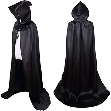 XDeer Vampir-Kostüm Halloween Kostüm Umhang mit Kapuze Vampir Kostüme für Erwachsene, Kinder zum Halloween Fasching für Karneval Themenparty