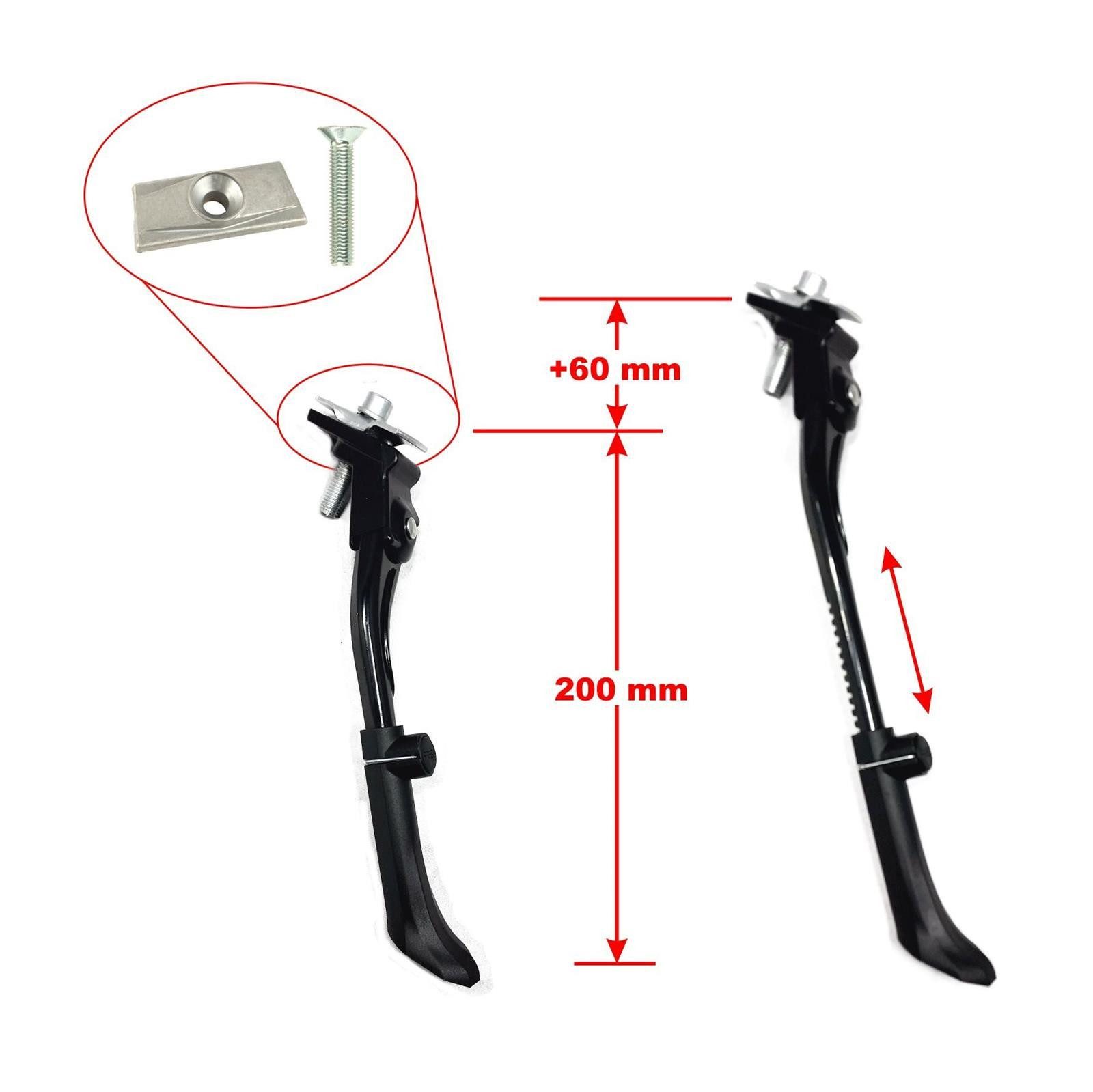 maxxi4you Fahrrad-Seitenständer Kinderfahrrad Seitenständer verstellbar inkl. maxxi4you Reflexband