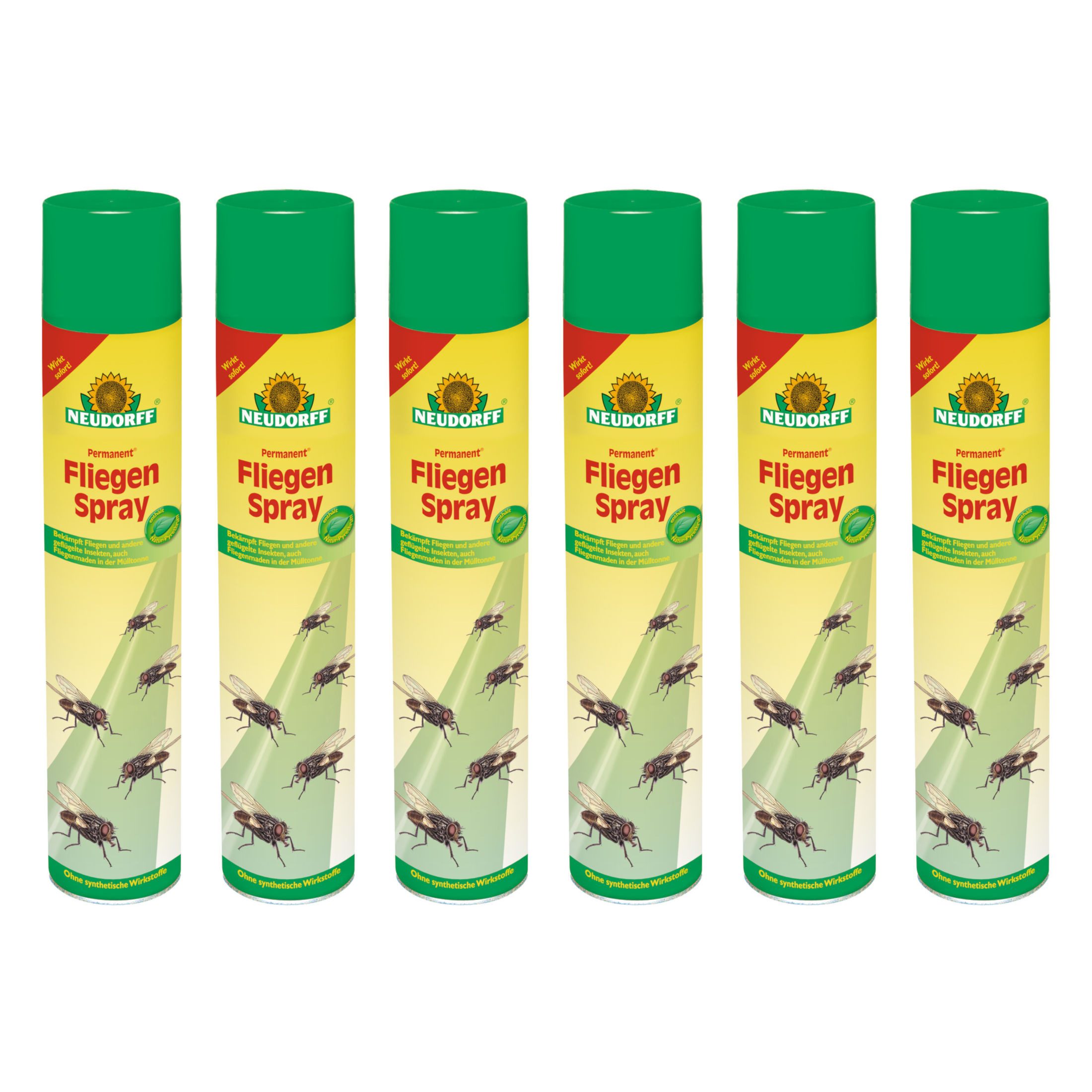 Neudorff Insektenspray Permanent FliegenSpray - 6x 750 ml