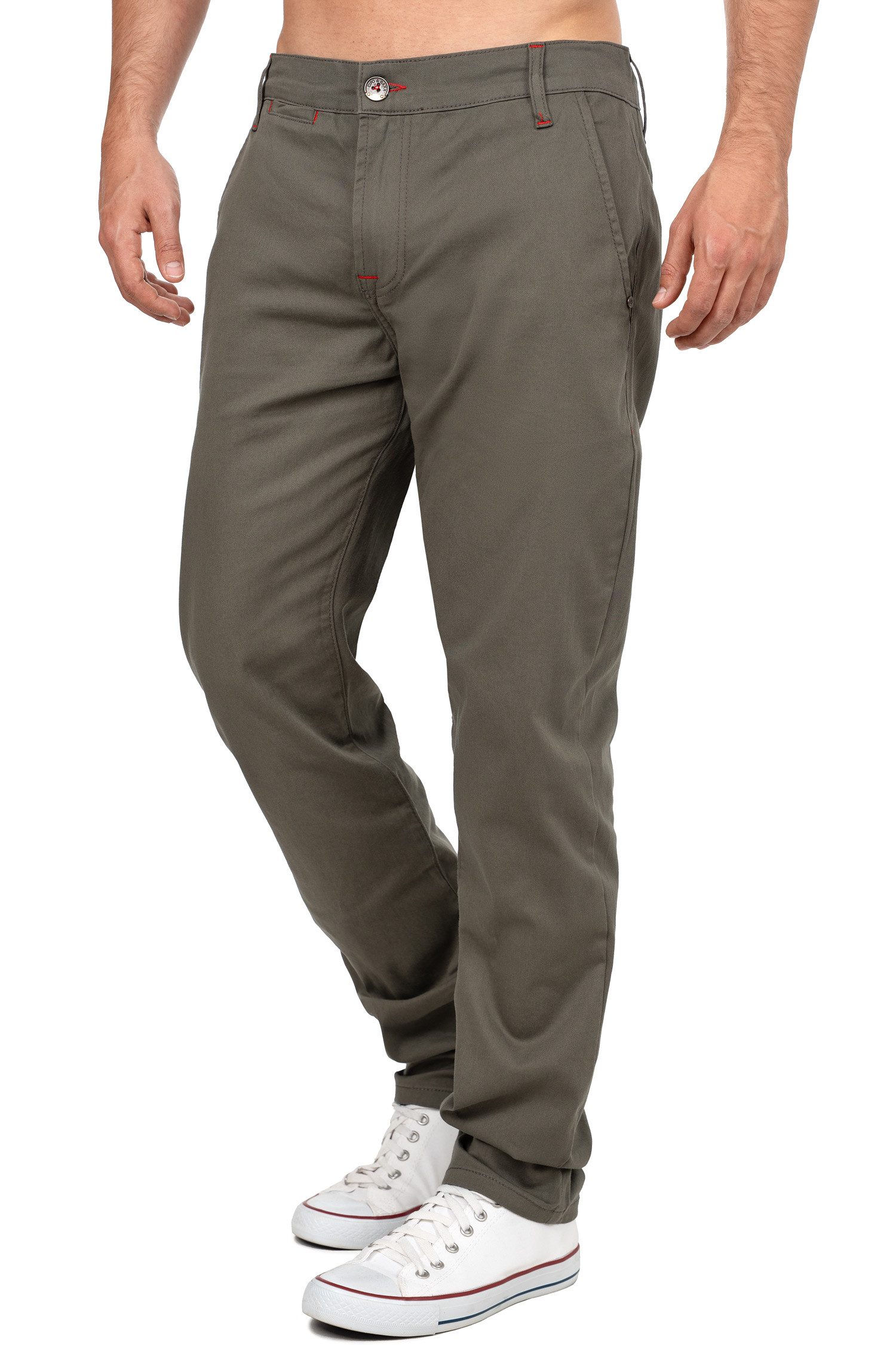 Cipo & Baxx Stoffhose Cipo & Baxx Herren Hose CD842 Label-Applikation