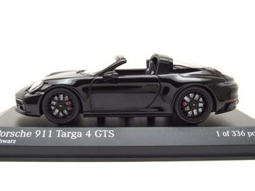 Minichamps Modellauto Porsche 911 992 Targa 4 GTS 2022 schwarz Modellauto 1:43 Minichamps, Maßstab 1:43