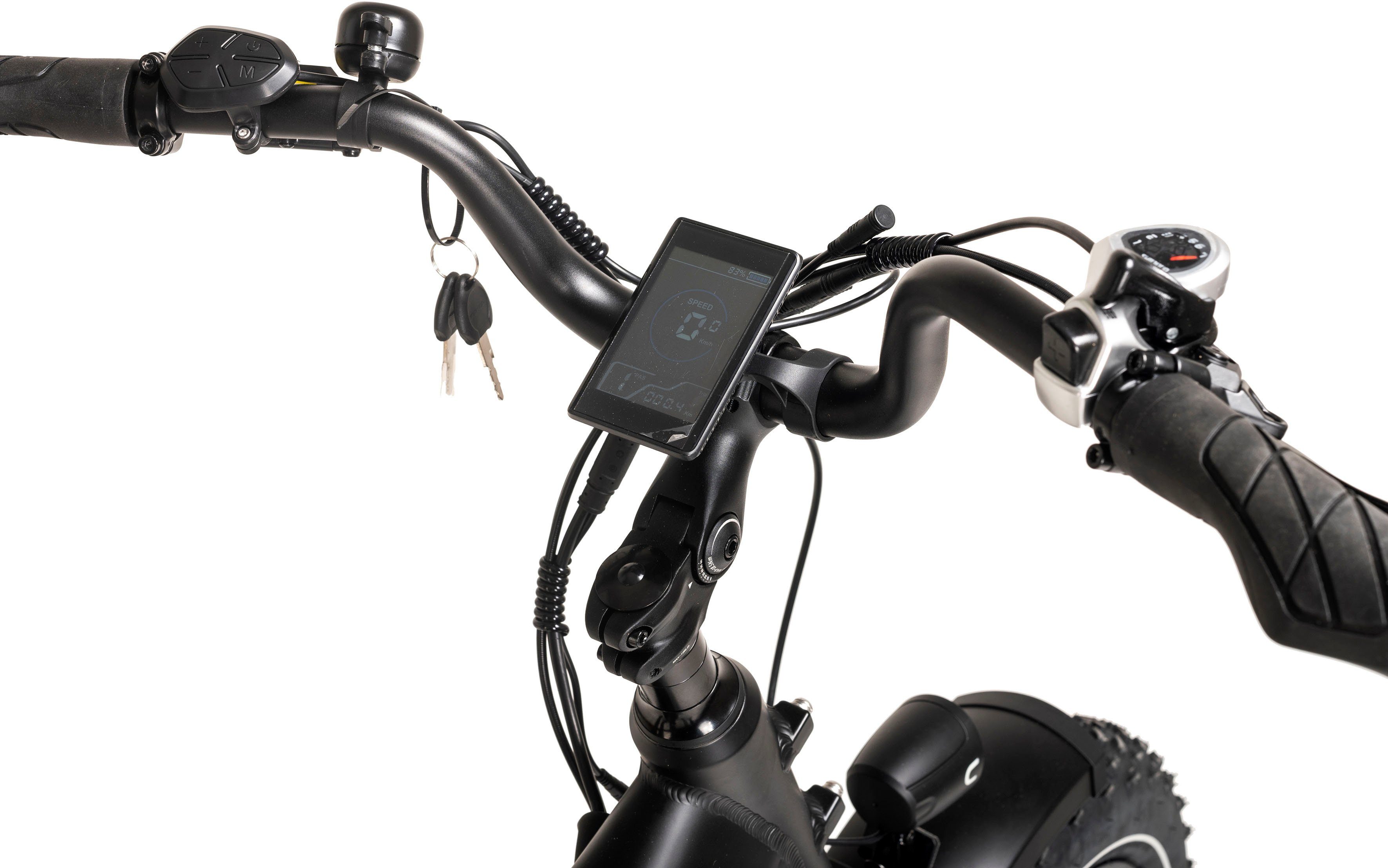 DIABLO BIKES E-Bike XR1, Tourney Akku 7 Gang 360 Shimano Schaltwerk, Kettenschaltung, Heckmotor, Wh