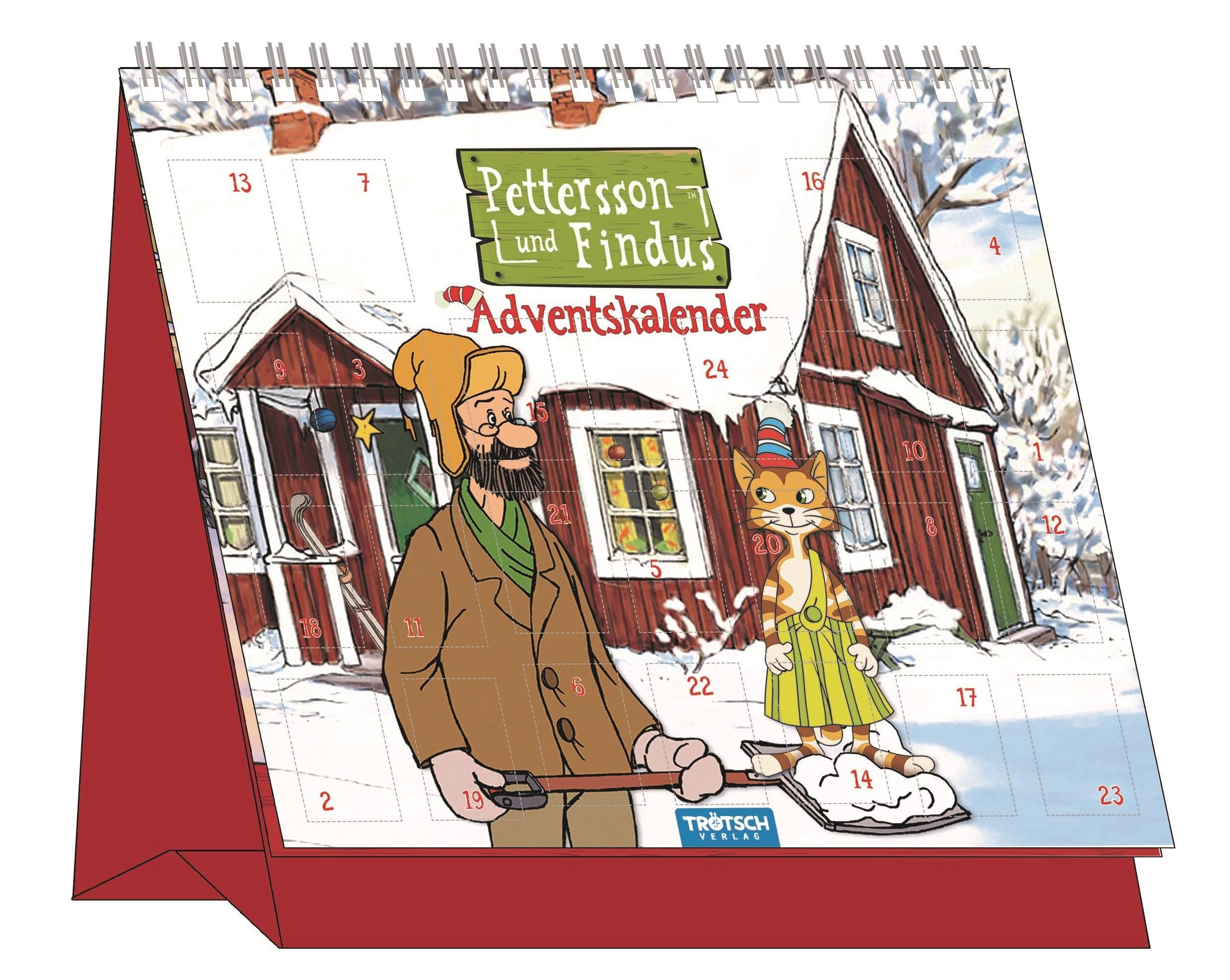 Trötsch Verlag Adventskalender Pettersson und Findus Adventskalender