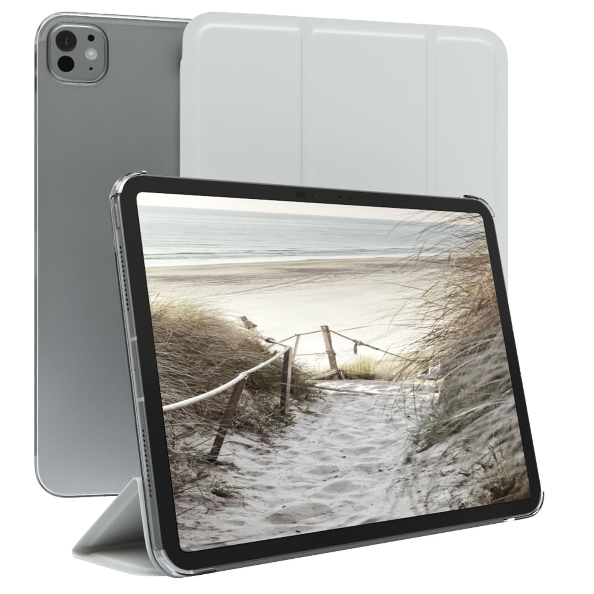 EAZY CASE Tablet-Hülle Smart Case Apple für iPad Pro 11 (2025) 11 Zoll, Schutzhülle mit Sleep Wake Up Funktion Smartcase verstellbar Etui Weiß