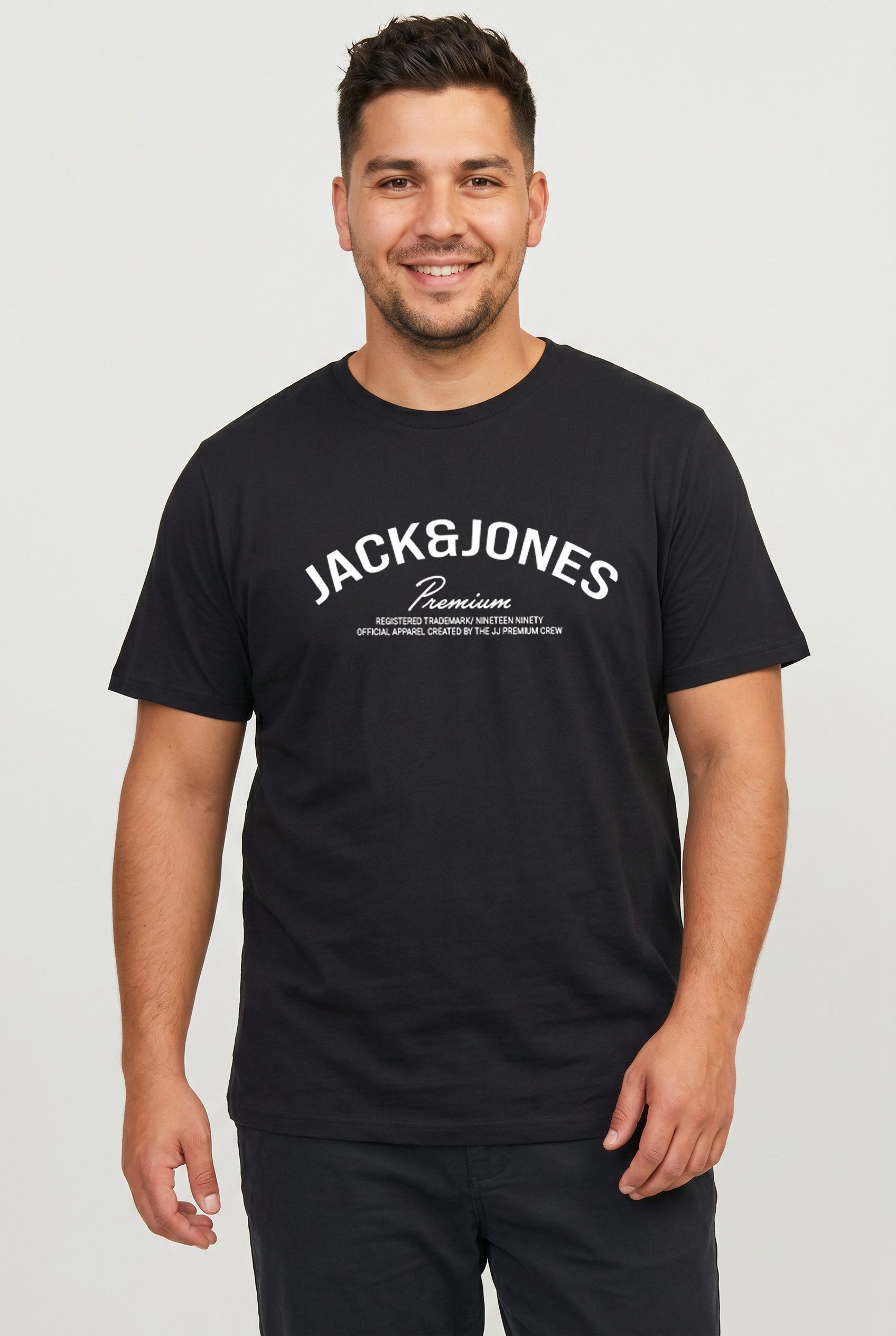 Jack & Jones PlusSize T-Shirt JPRBLATOMMY SS TEE FST PLS mit Logo Schriftzug