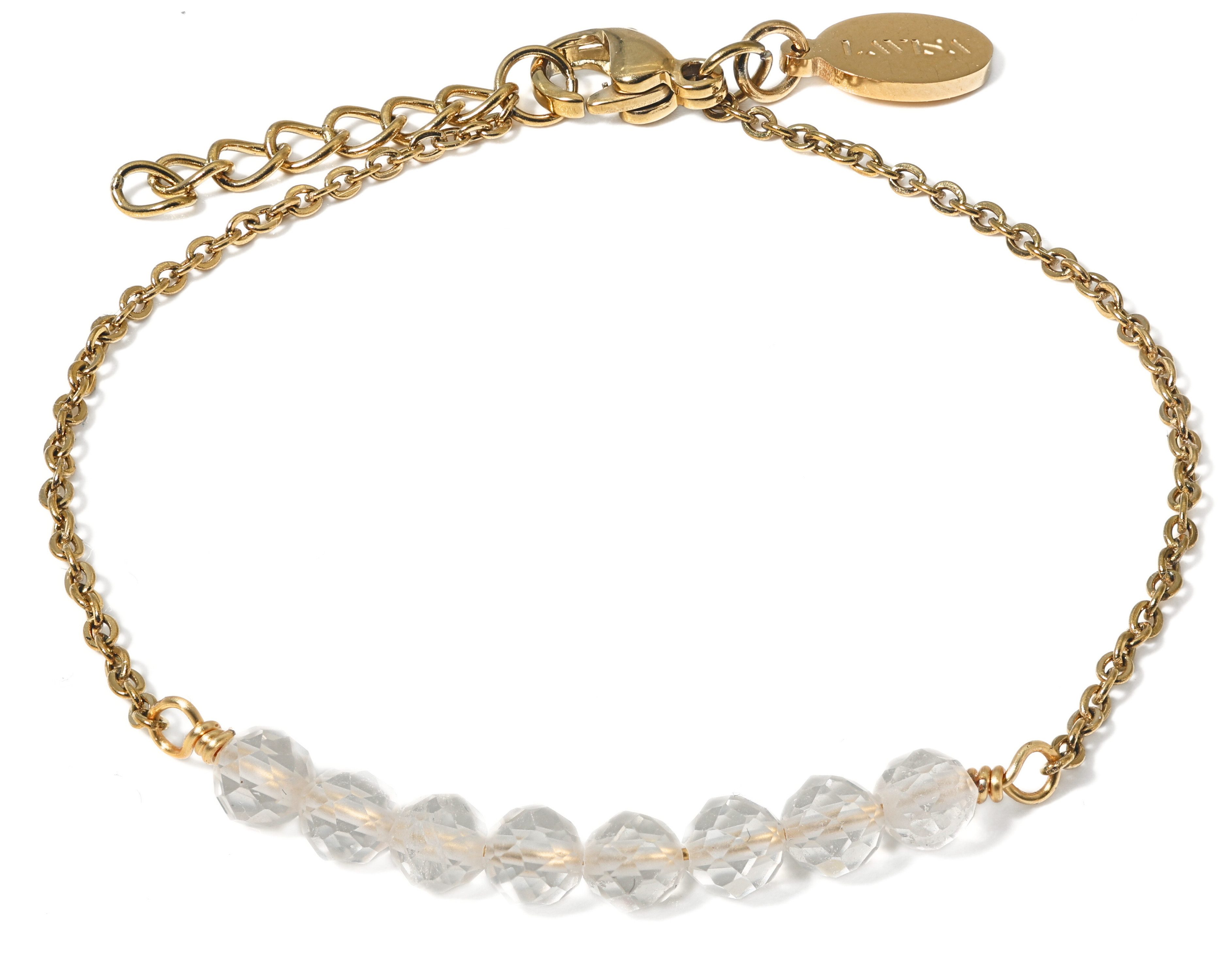 LAVISA Armband Edelstein - echte Naturstein Perlen 4mm, 8 Perlenarmband, Kr günstig online kaufen