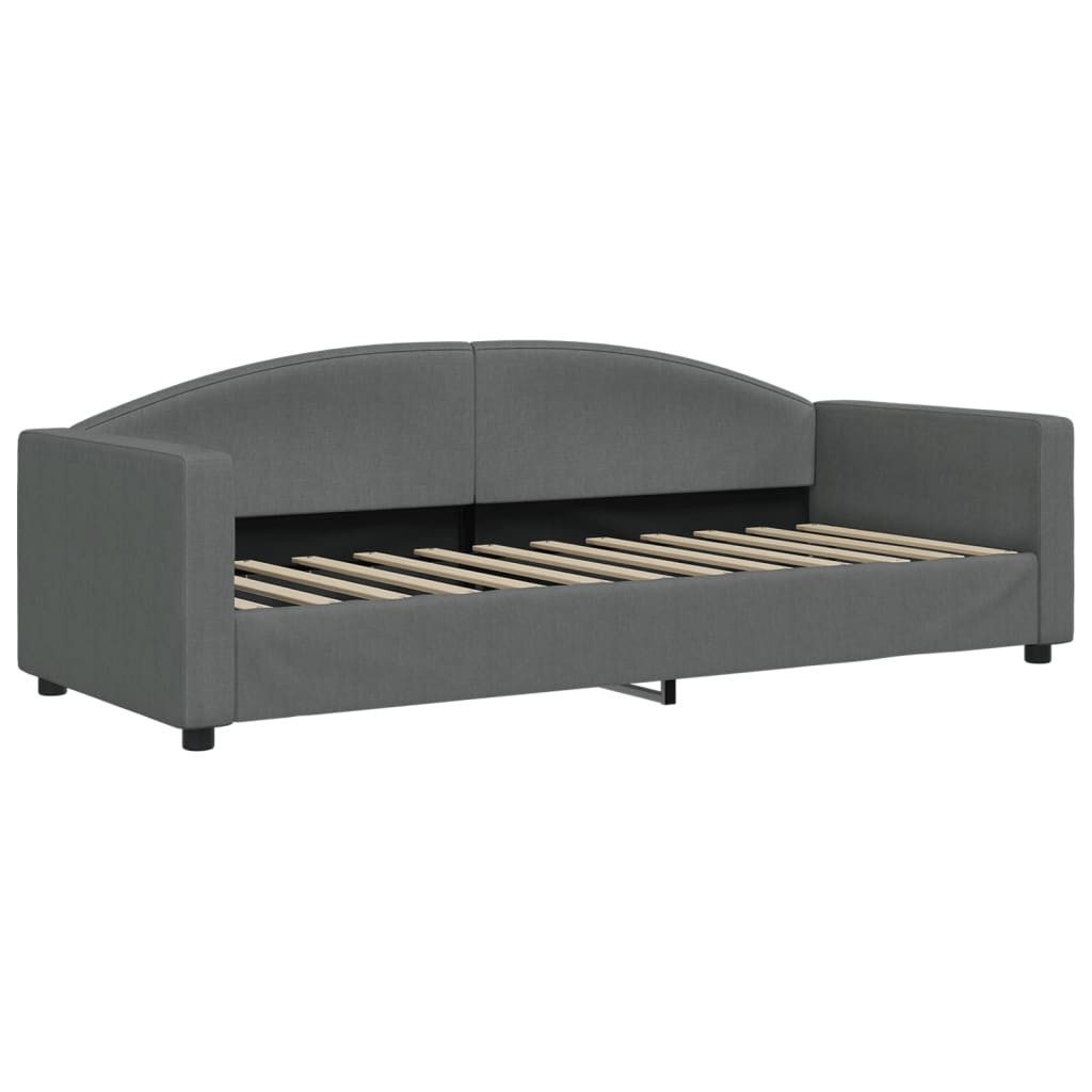 vidaXL Bett Tagesbett mit Matratze Dunkelgrau günstig online kaufen