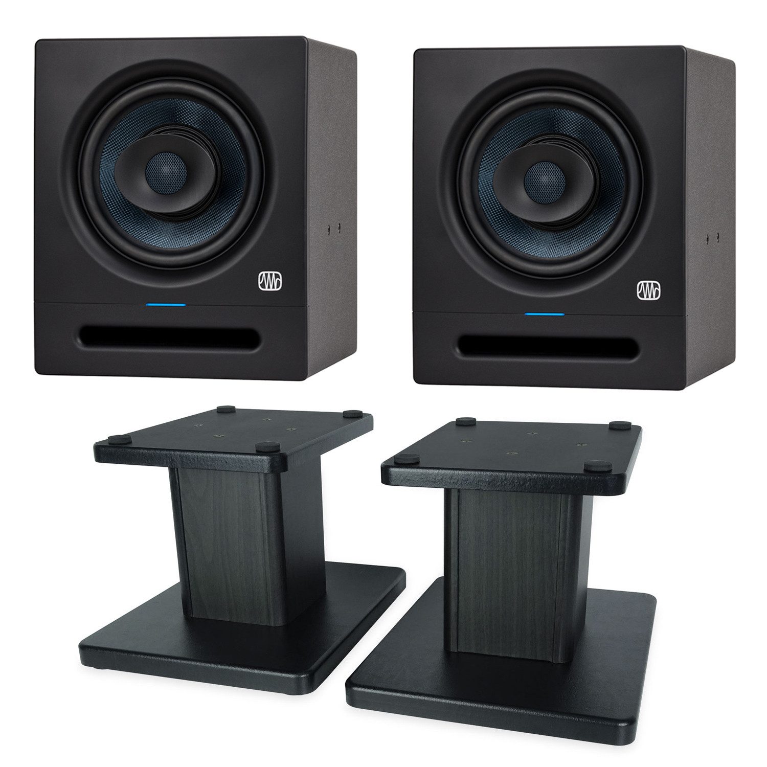 Presonus Studio-Monitor Eris Pro 8 1 Paar mit Boxenständer Lautsprecher