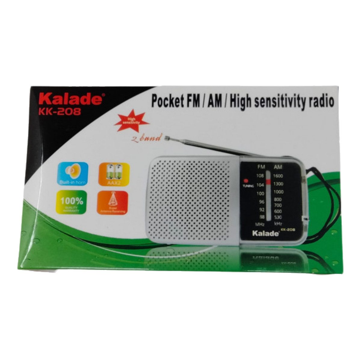 Losmann Radio 2 Band Tragbares Taschenradio Mini Pocket Radio KK-208 Radio